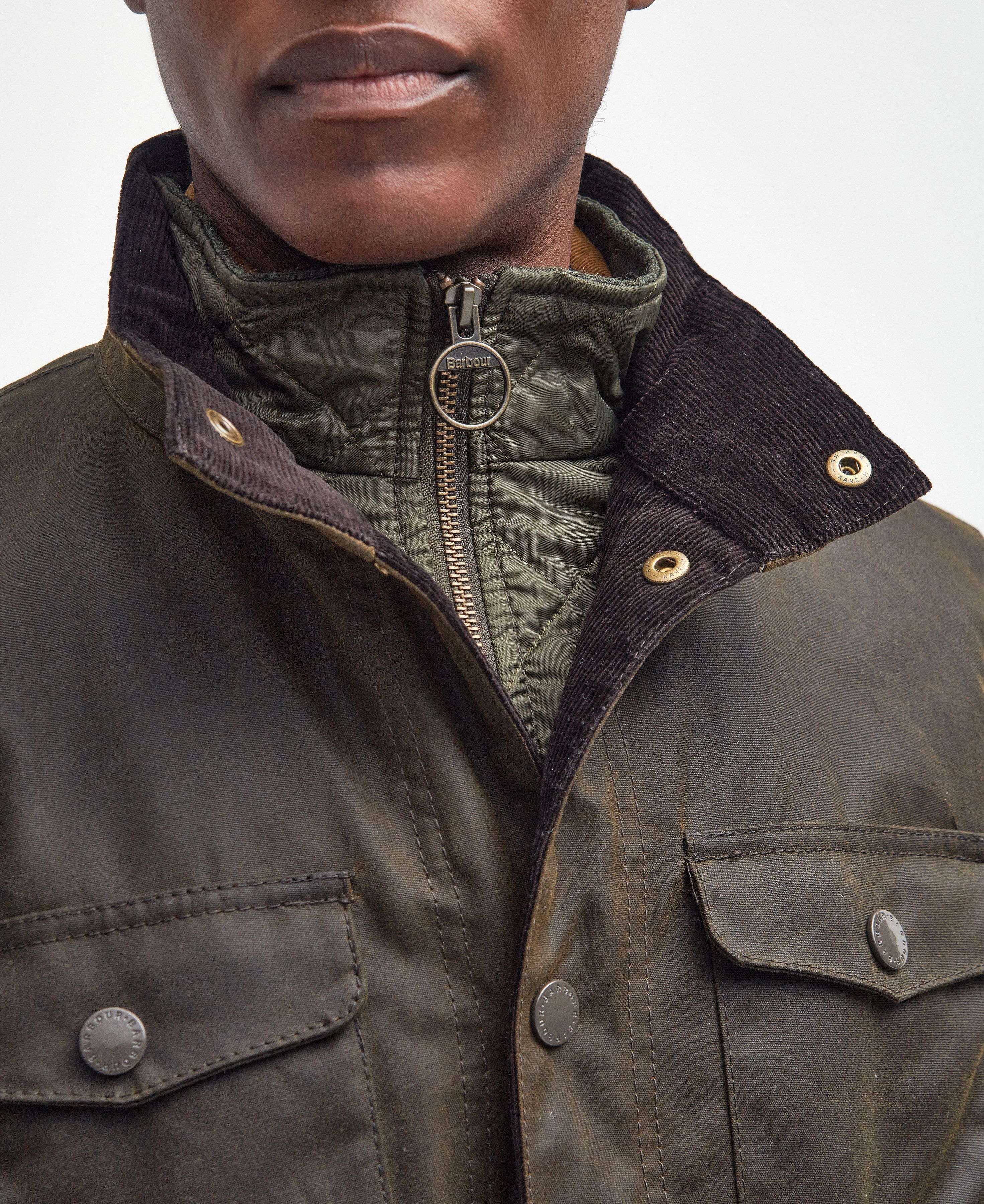 Barbour | Giacca Ogston Uomo Olive - Fabbrica Ski Sises
