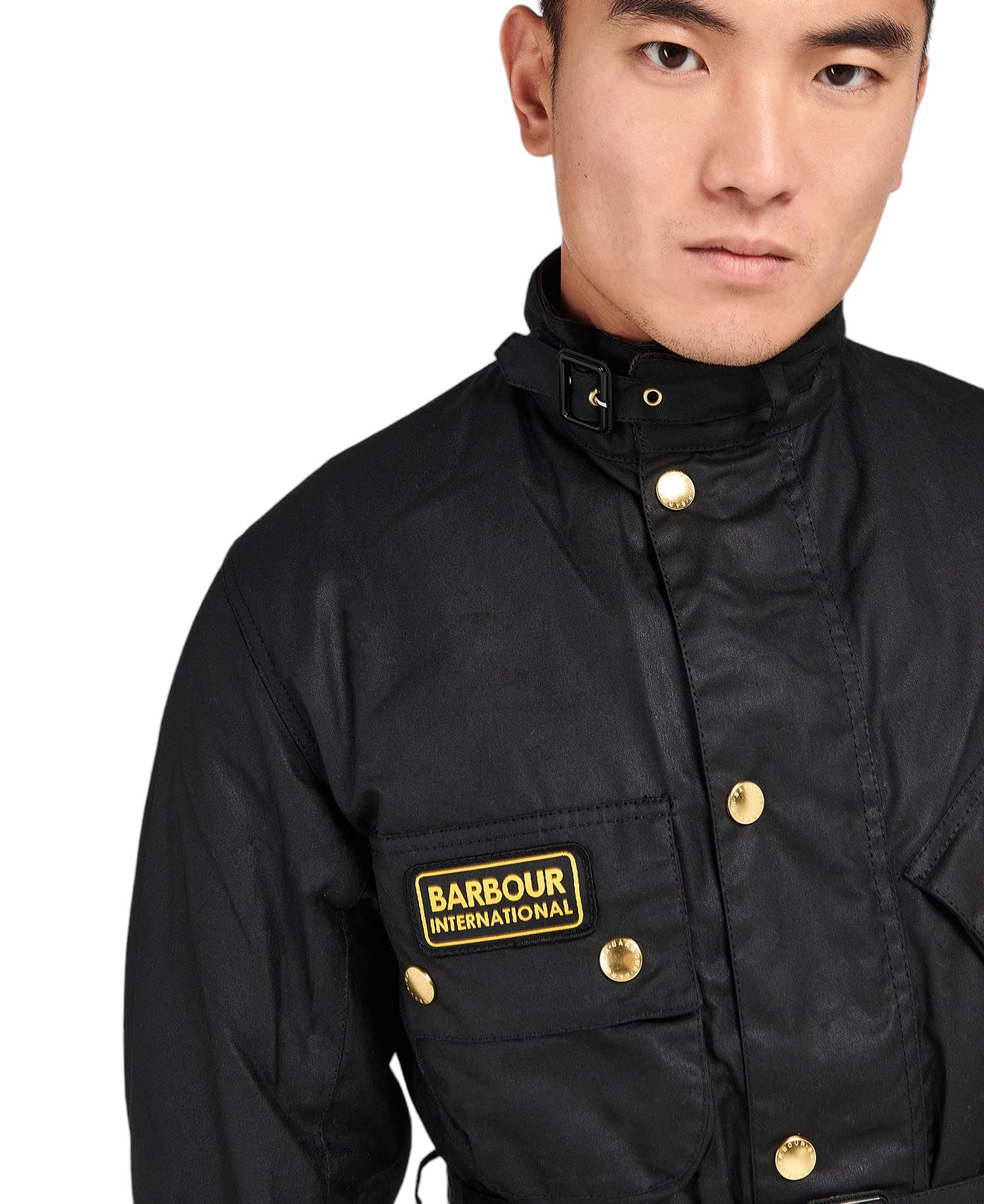 Barbour | Giacca International Original Wax Uomo Black - Fabbrica Ski Sises