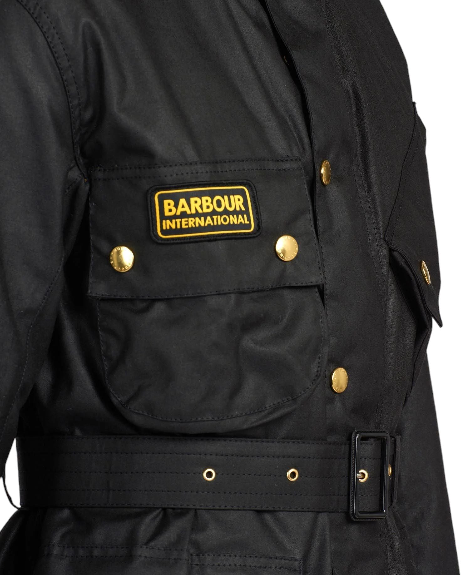 Barbour | Giacca International Original Wax Uomo Black - Fabbrica Ski Sises