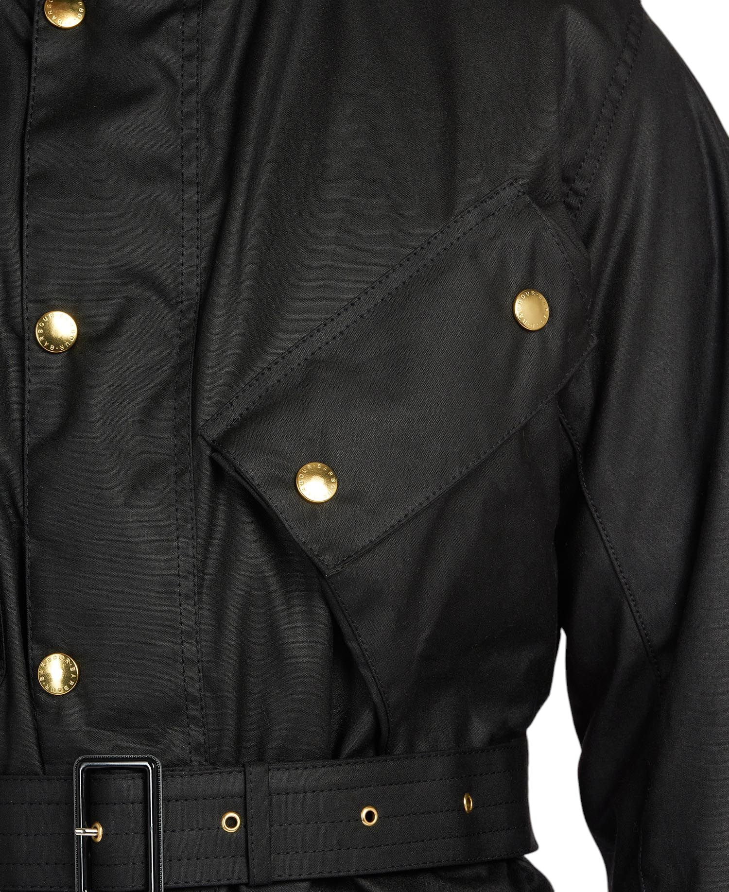 Barbour | Giacca International Original Wax Uomo Black - Fabbrica Ski Sises