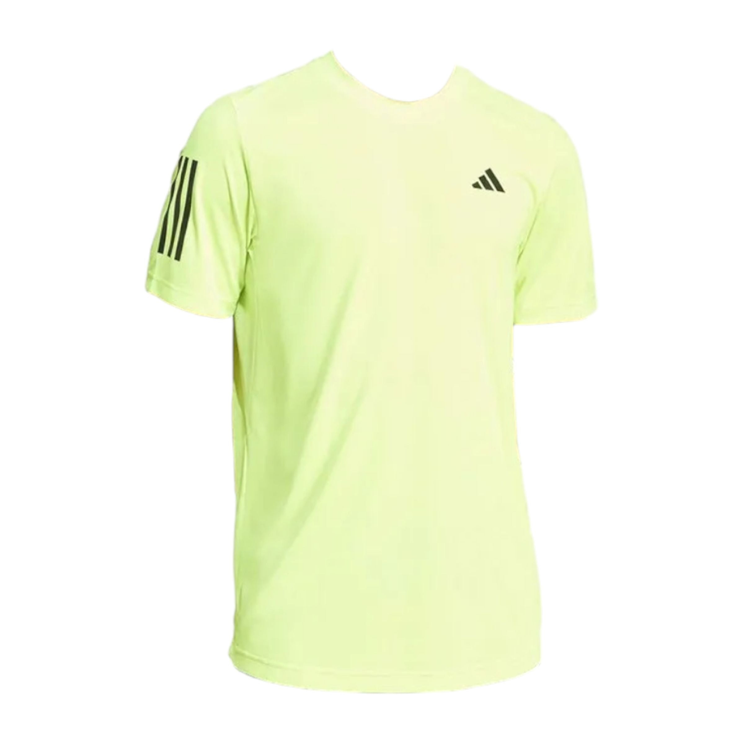 Adidas | T-shirt Club 3 Stripes Uomo Lucid Lemon - Fabbrica Ski Sises