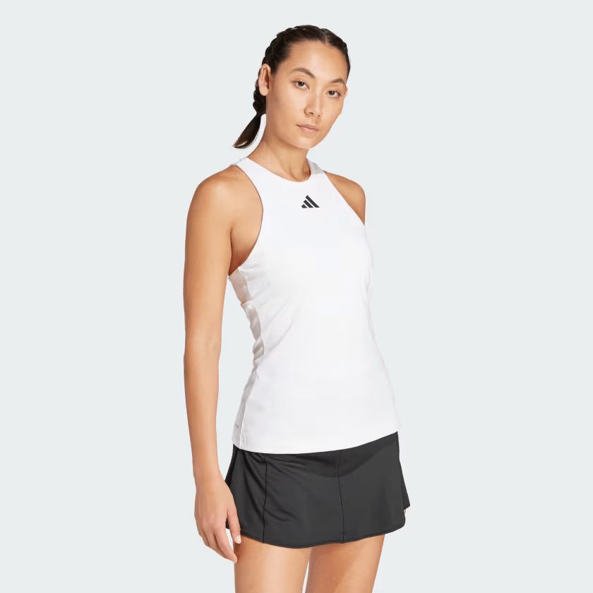 Adidas | Canotta Y-Tank Donna White - Fabbrica Ski Sises
