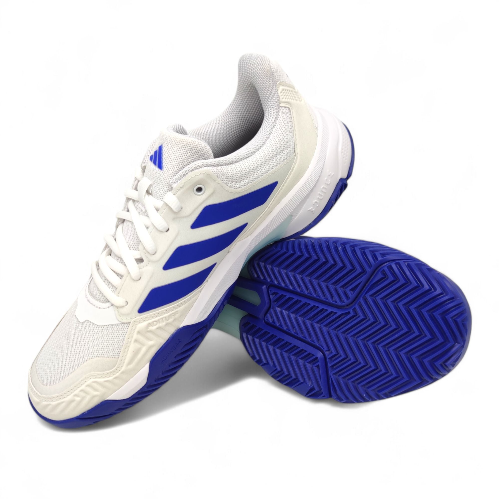 Adidas | Scarpe da Tennis CourtJam Control 3 Uomo White/Blue - Fabbrica Ski Sises