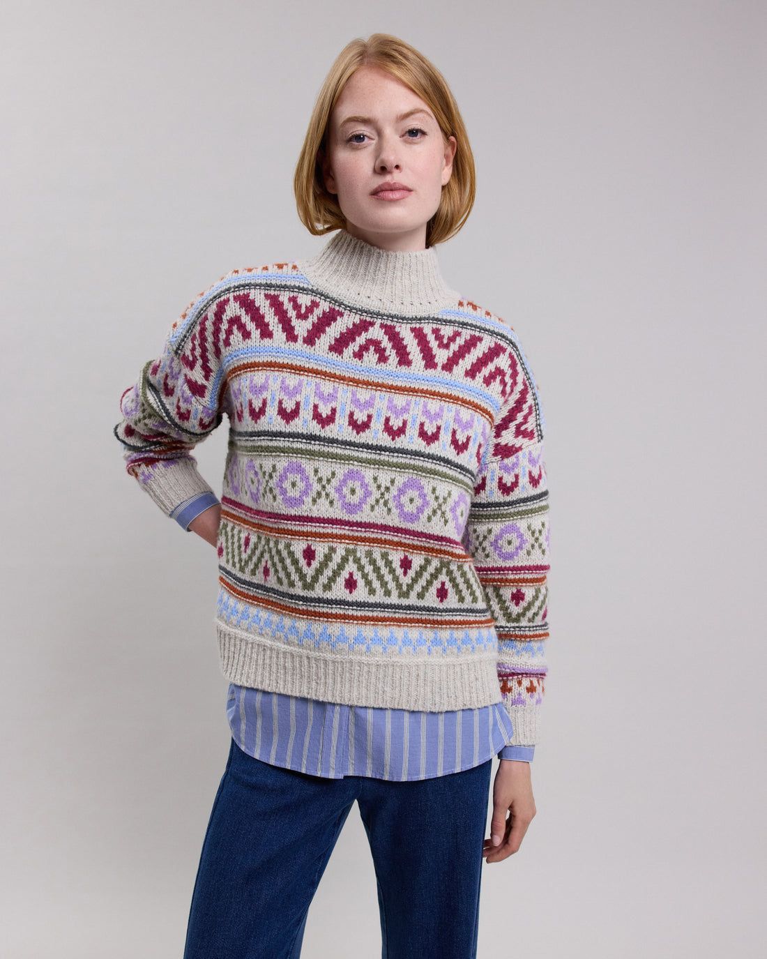 Hartford | Maglia Mayalen Donna Multicolor Jacquard - Fabbrica Ski Sises