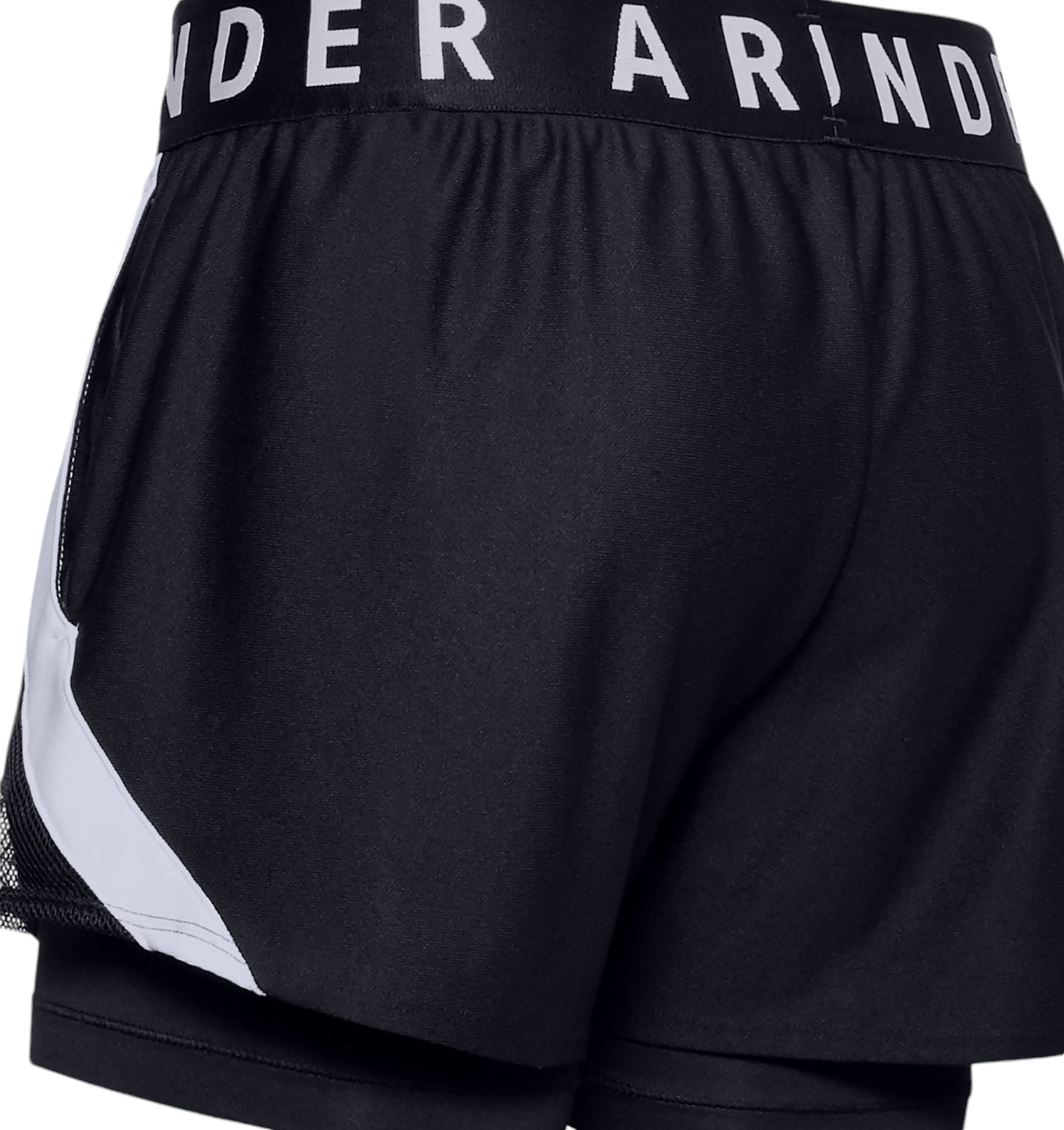 Under Armour | Pantaloncini Play Up 2 In 1 Donna Black/White - Fabbrica Ski Sises