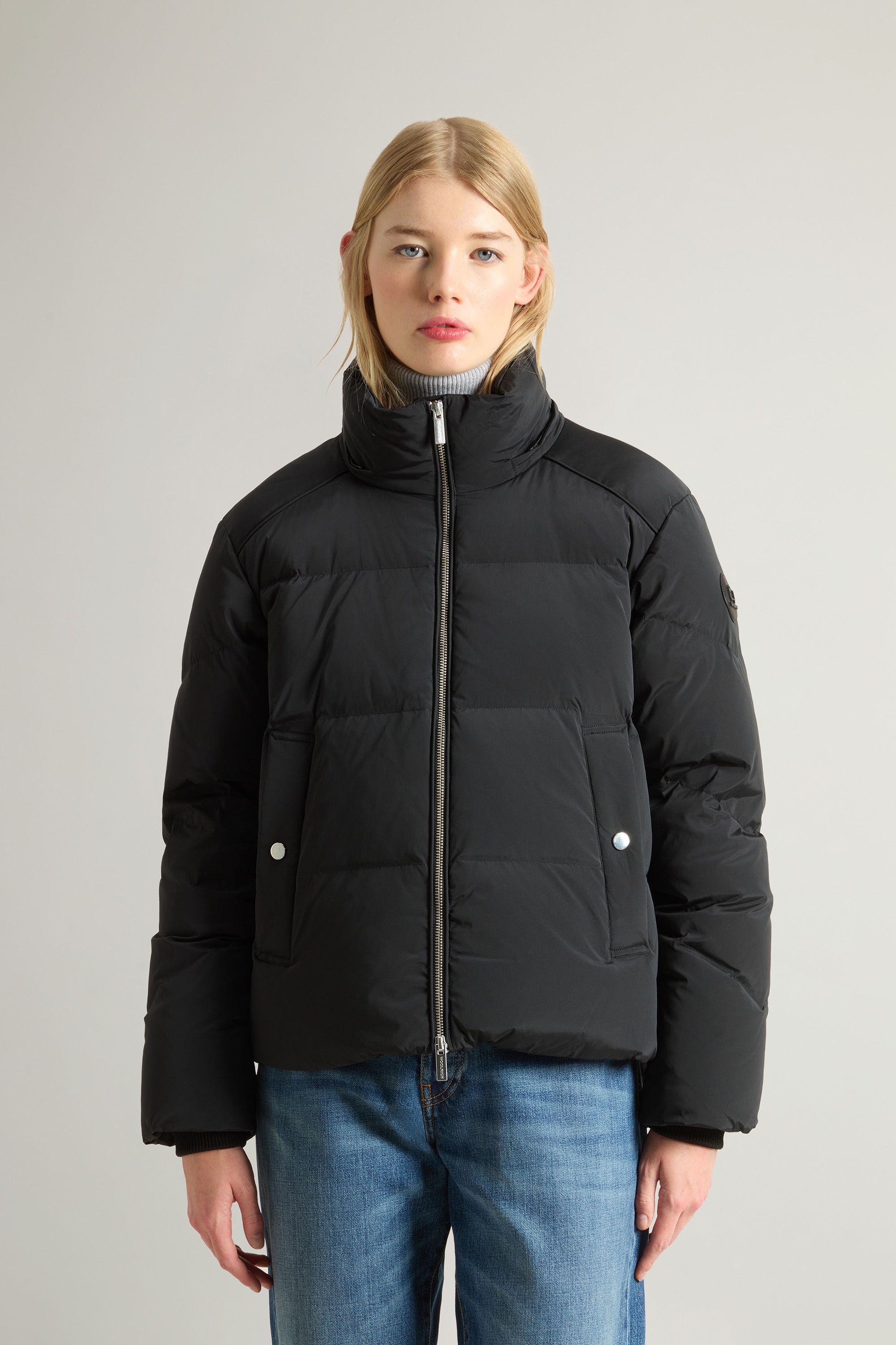 Woolrich | Giacca Alsea Short Donna Black - Fabbrica Ski Sises