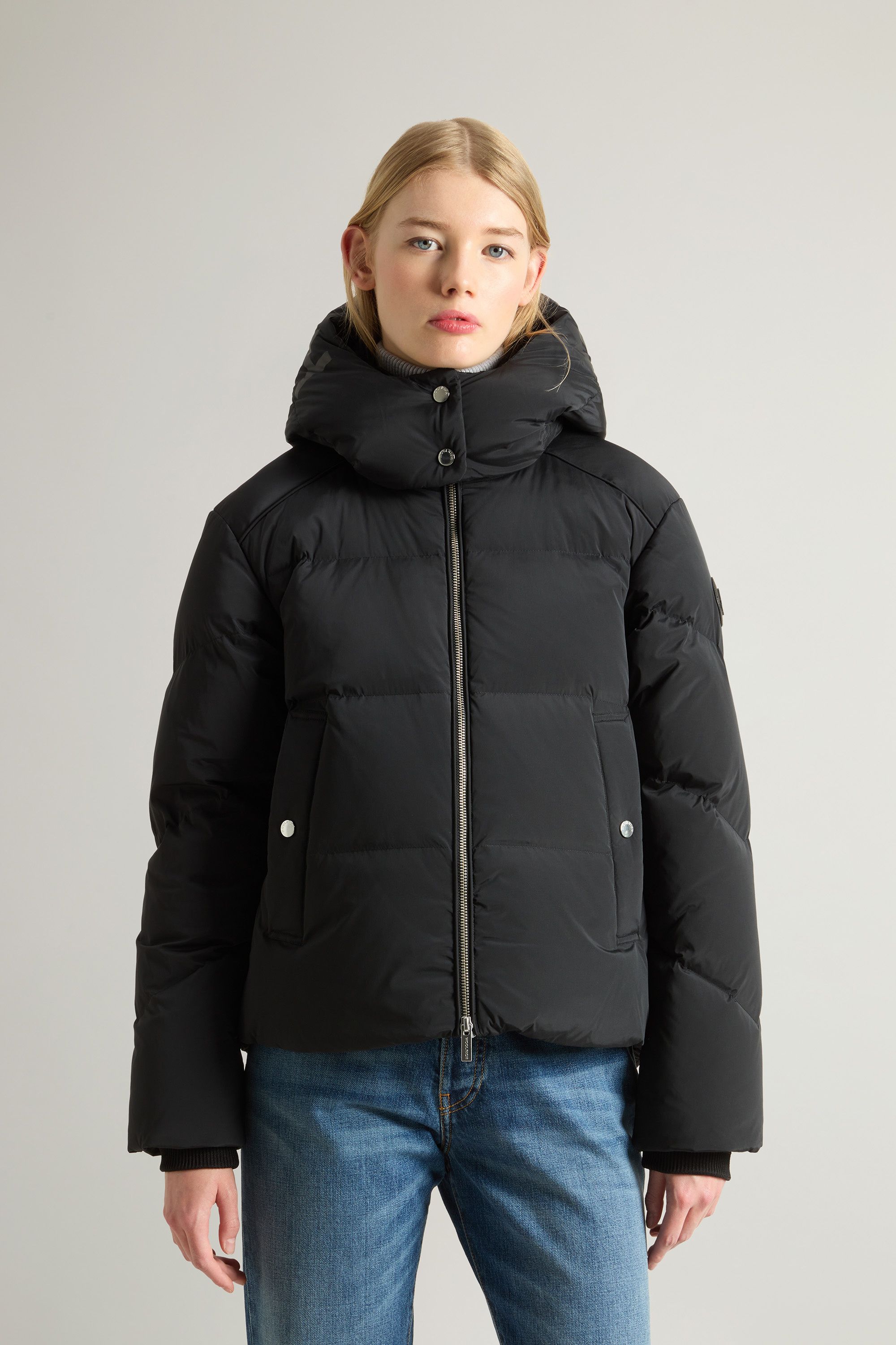 Woolrich | Giacca Alsea Short Donna Black - Fabbrica Ski Sises