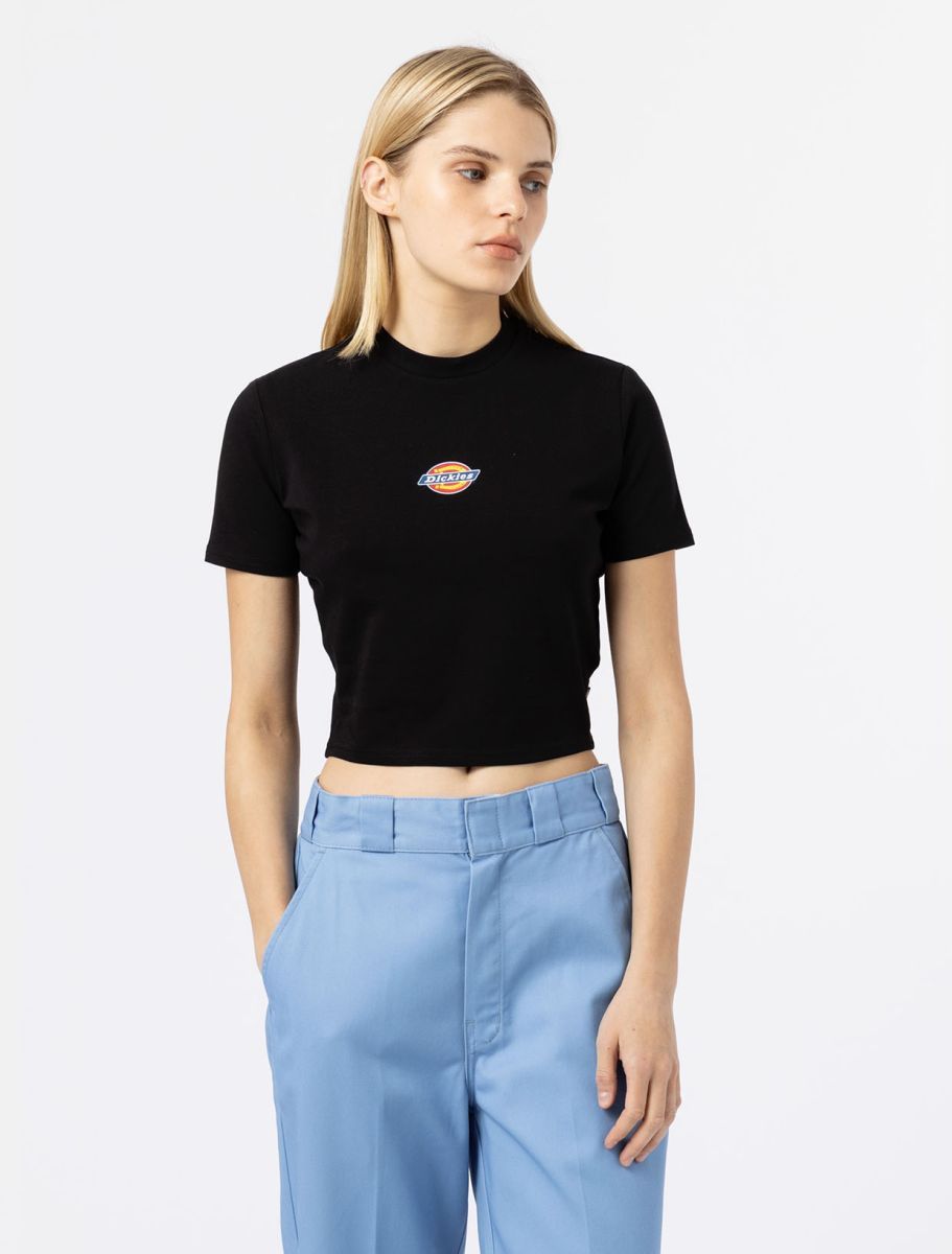 Dickies | T-shirt Maple Valley Donna Black - Fabbrica Ski Sises