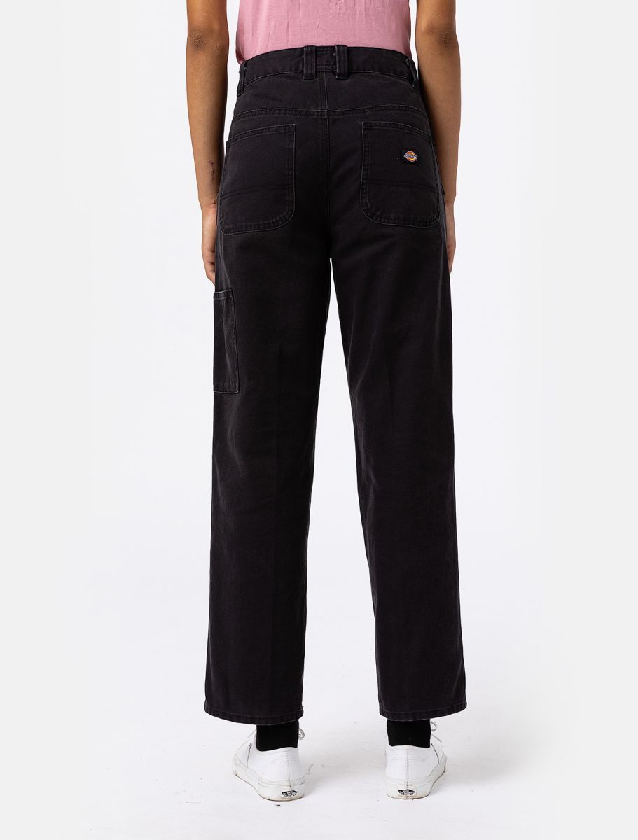 Dickies | Pantaloni Duck Canvas Donna Black Wash - Fabbrica Ski Sises