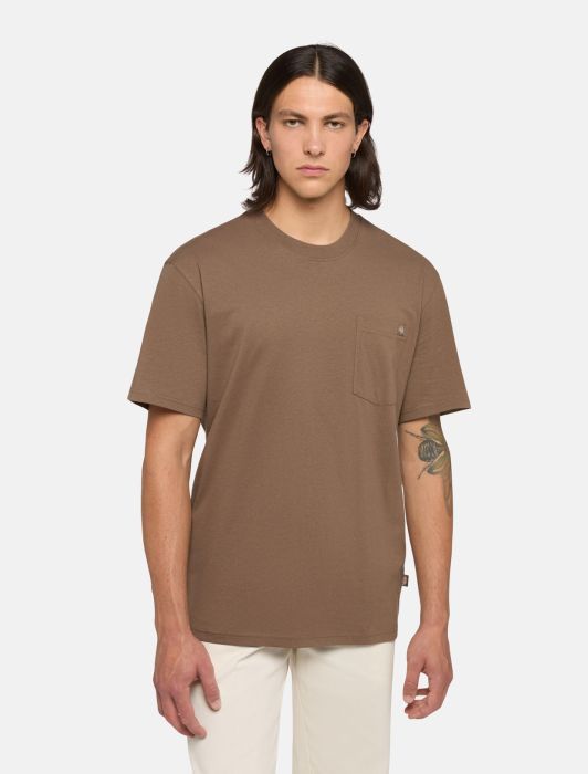 Dickies | T-shirt Luray Pocket Uomo Brown - Fabbrica Ski Sises