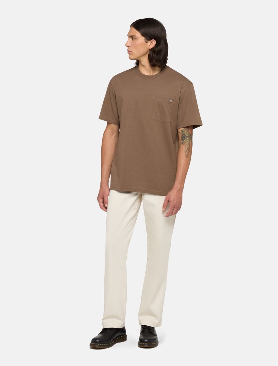 Dickies | T-shirt Luray Pocket Uomo Brown - Fabbrica Ski Sises