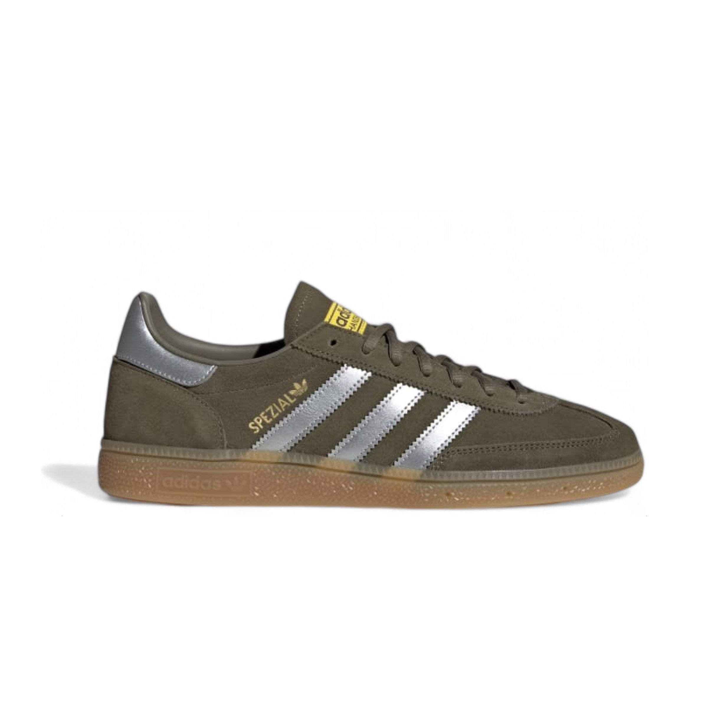 Adidas | Scarpe Handball Spezial Olive Strata/Silver Metallic/Super Yellow - Fabbrica Ski Sises