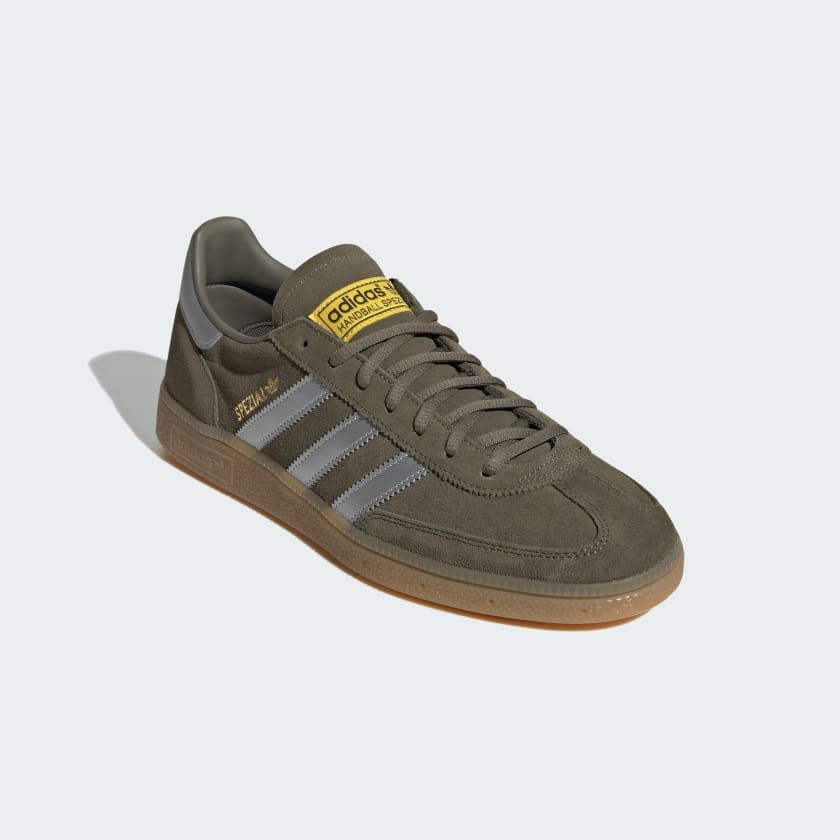 Adidas | Scarpe Handball Spezial Olive Strata/Silver Metallic/Super Yellow - Fabbrica Ski Sises