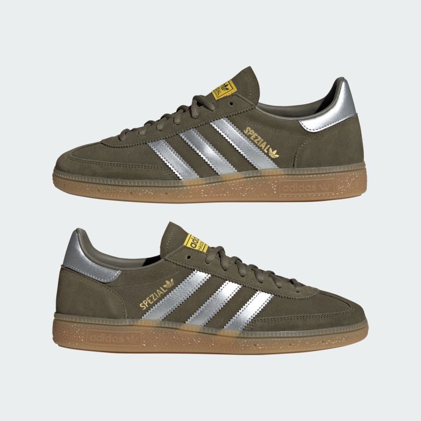 Adidas | Scarpe Handball Spezial Olive Strata/Silver Metallic/Super Yellow - Fabbrica Ski Sises