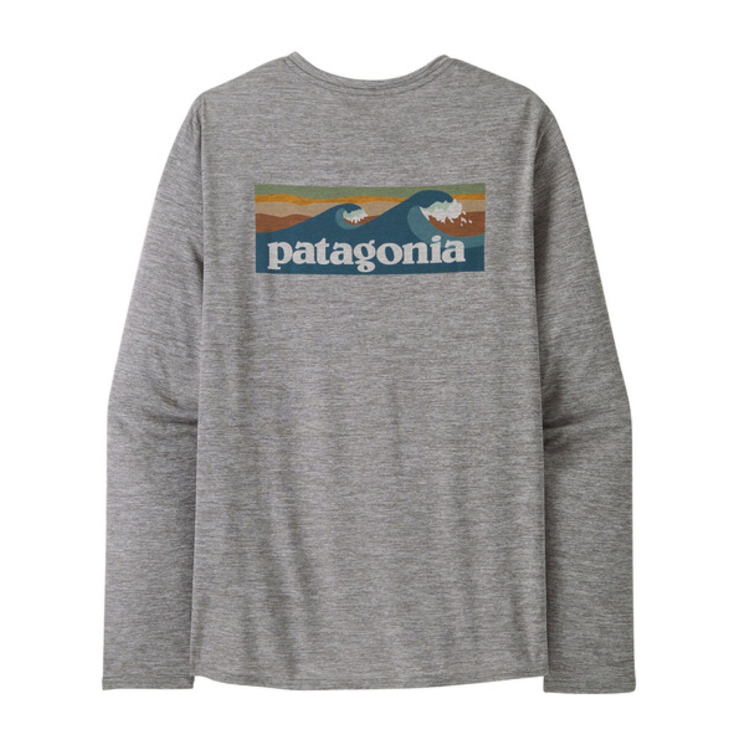 Patagonia | T-shirt Cap Cool Daily Graphic Uomo Feather Grey - Fabbrica Ski Sises
