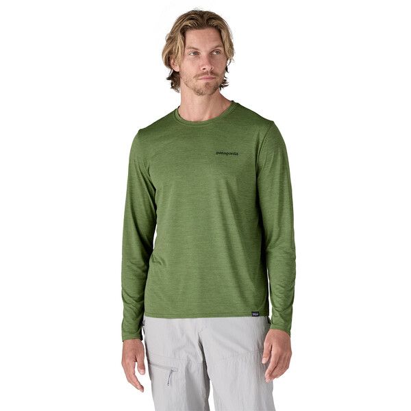 Patagonia | T-shirt Cap Cool Daily Graphic Uomo Terrain Green - Fabbrica Ski Sises