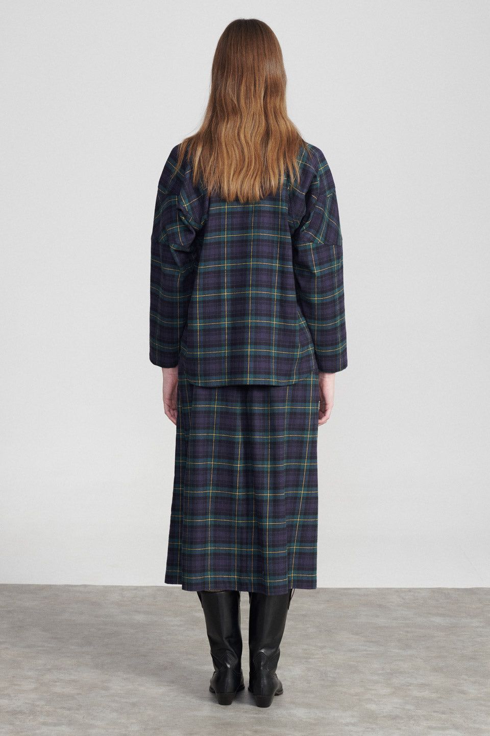 Beatriz Furest | Gonna College Donna Green/Blue - Fabbrica Ski Sises
