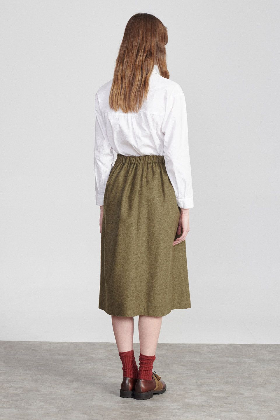 Beatriz Furest | Gonna College Donna Kaki - Fabbrica Ski Sises