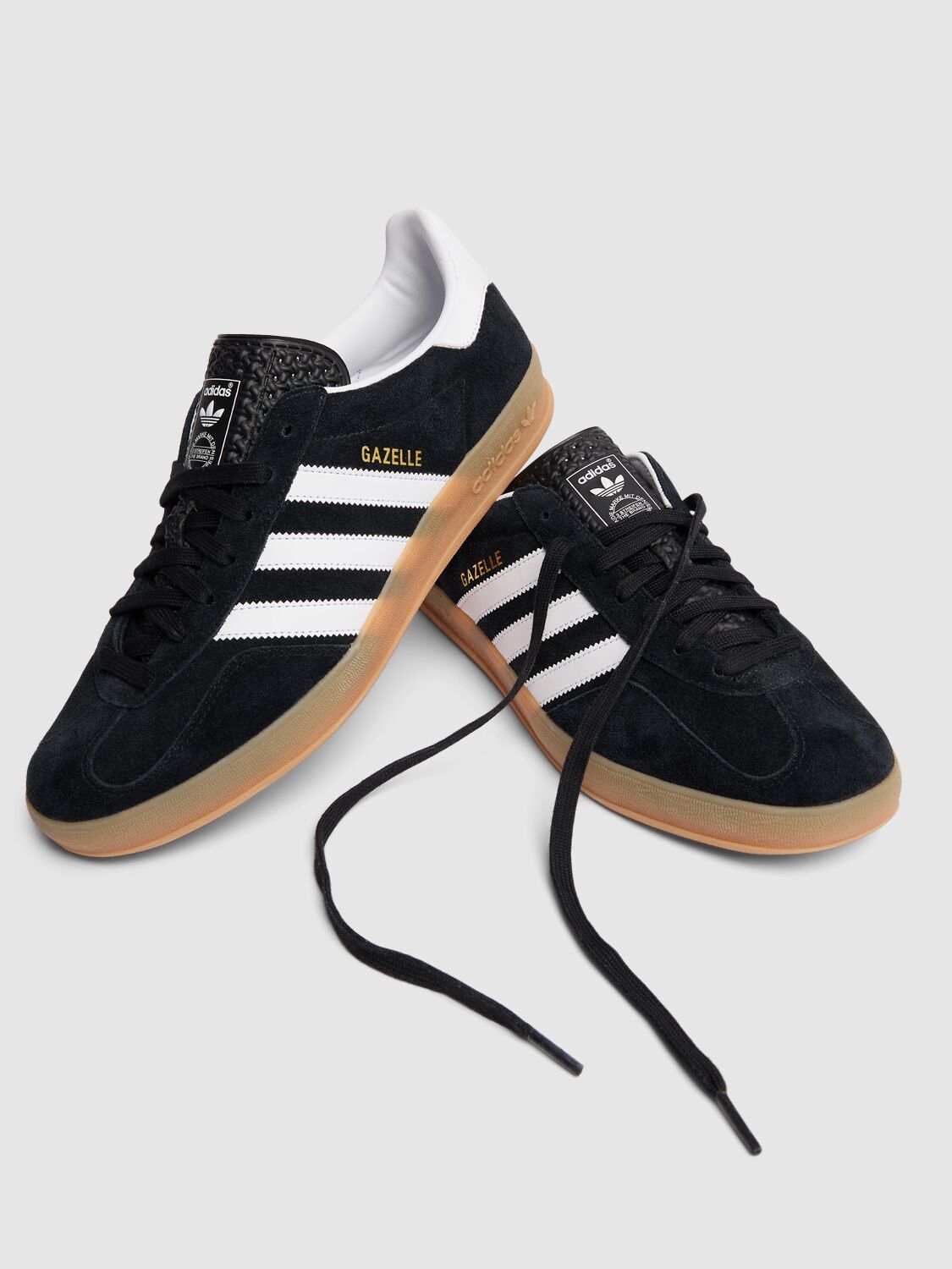 Adidas | Scarpe Gazelle Indoor Core Black/Cloud White/Gum - Fabbrica Ski Sises