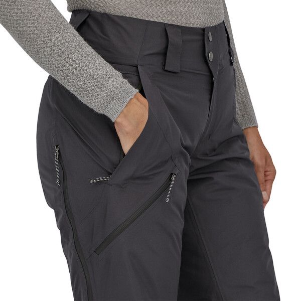 Patagonia | Pantaloni Insulated Powder Town Donna Black - Fabbrica Ski Sises
