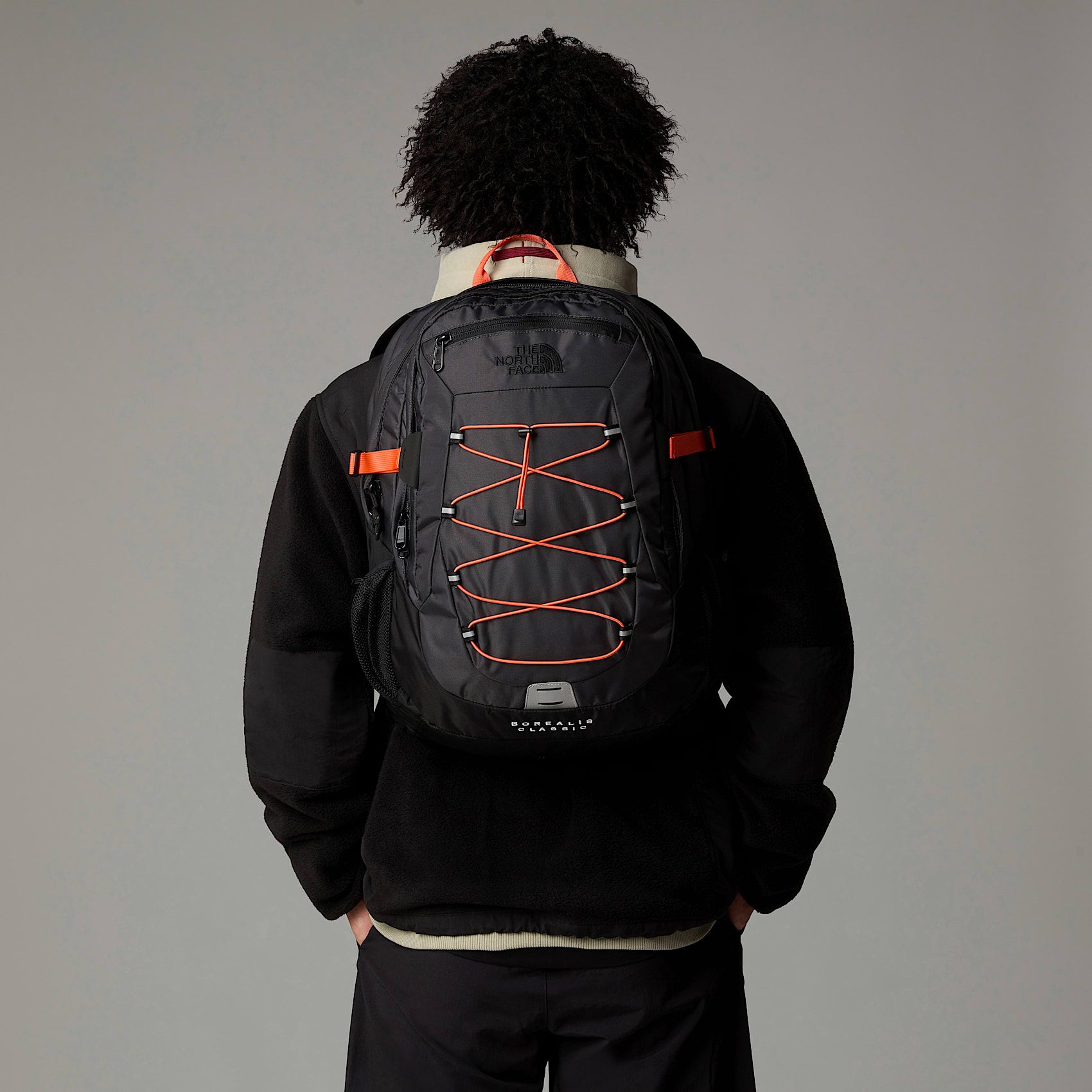 The North Face | Zaino Borealis Classic Asphalt Grey/Retro Orange - Fabbrica Ski Sises