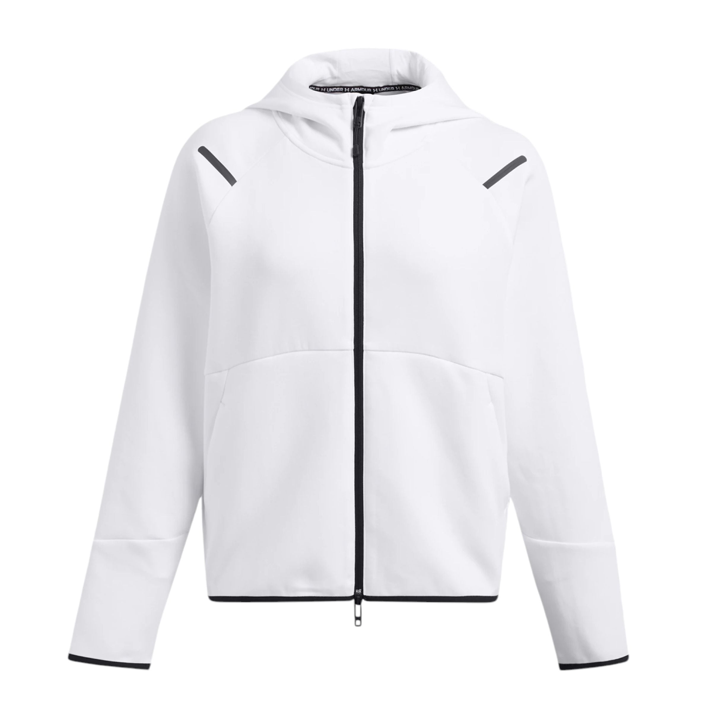 Under Armour | Maglia Unstoppable Fleece Full-Zip Donna White/Black - Fabbrica Ski Sises