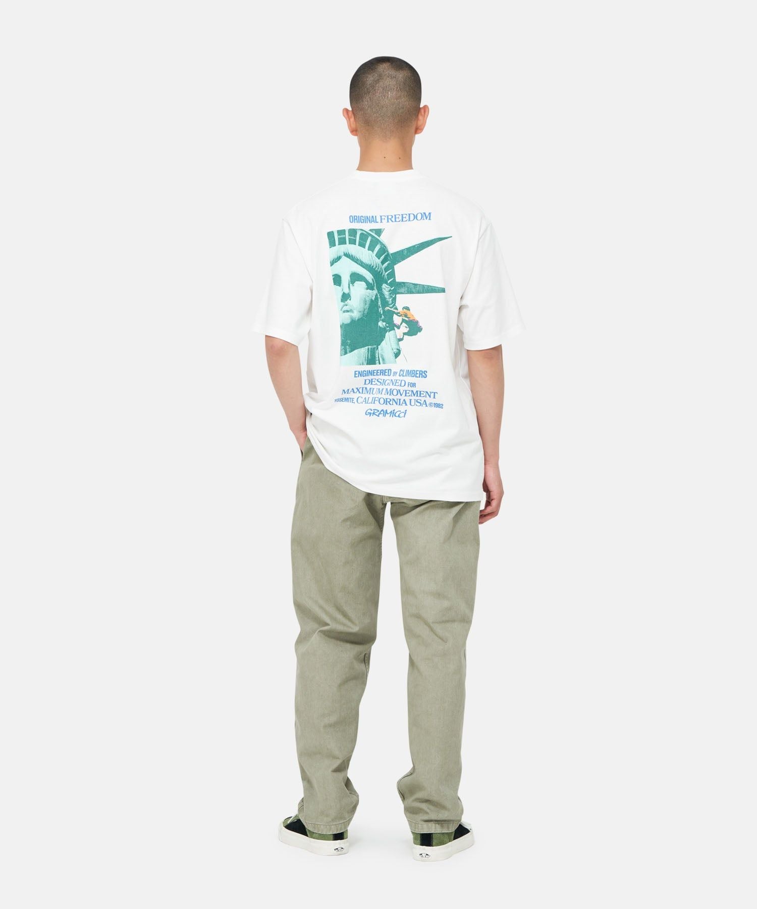 Gramicci | T-shirt Liberty White - Fabbrica Ski Sises
