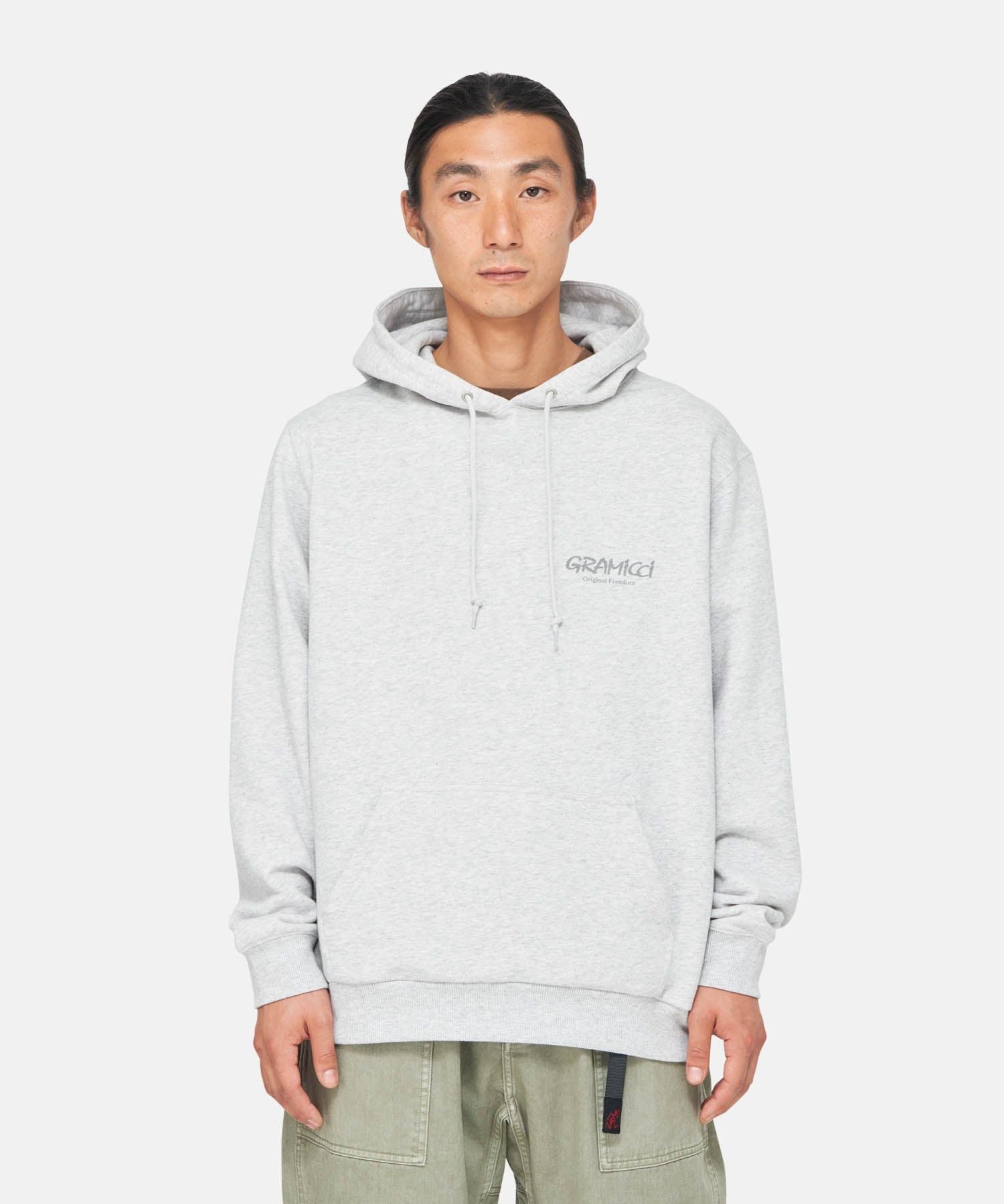 Gramicci | Maglia Original Freedom Hooded Grey Heather - Fabbrica Ski Sises