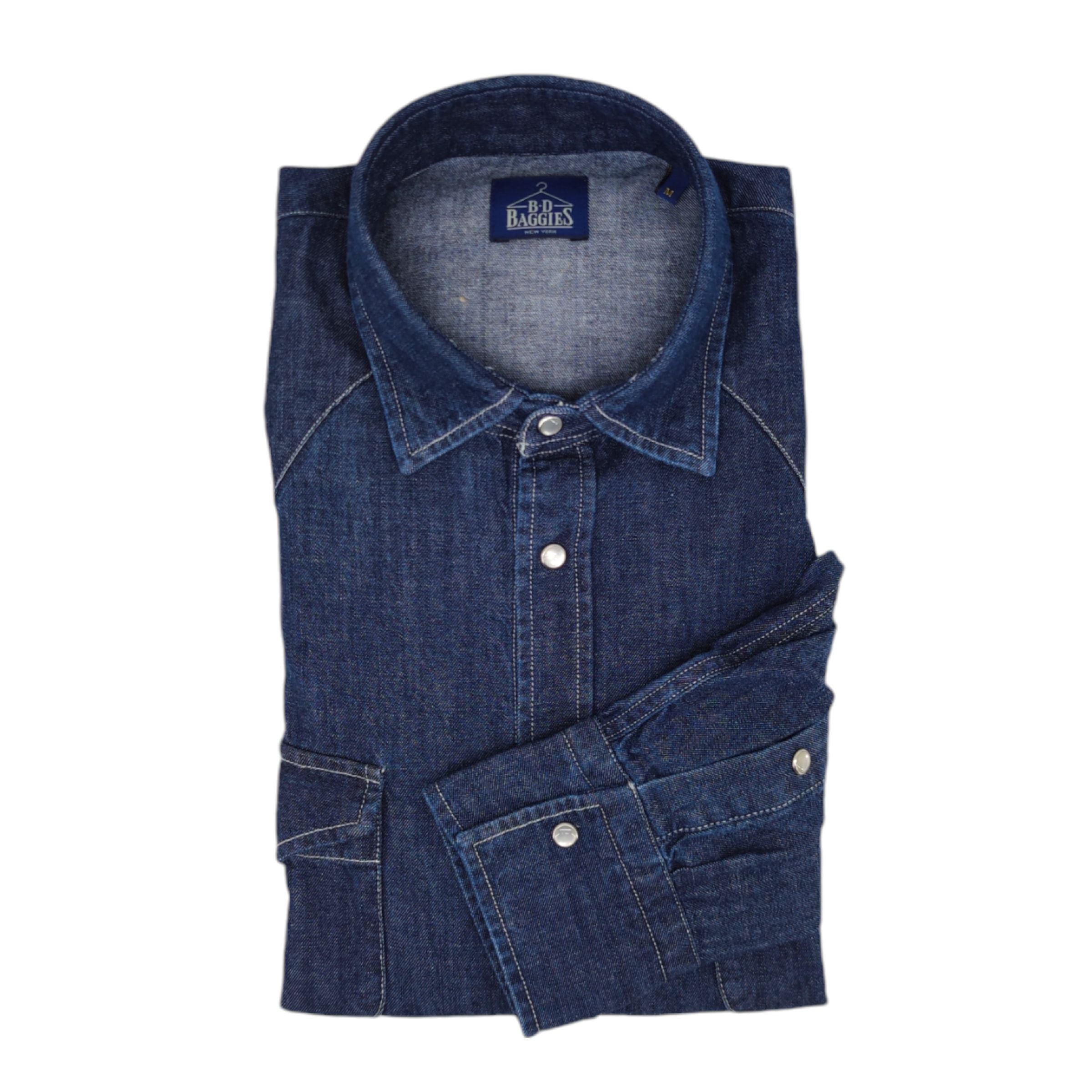 Bd Baggies | Camicia Texas Jeans Uomo Blue Denim - Fabbrica Ski Sises