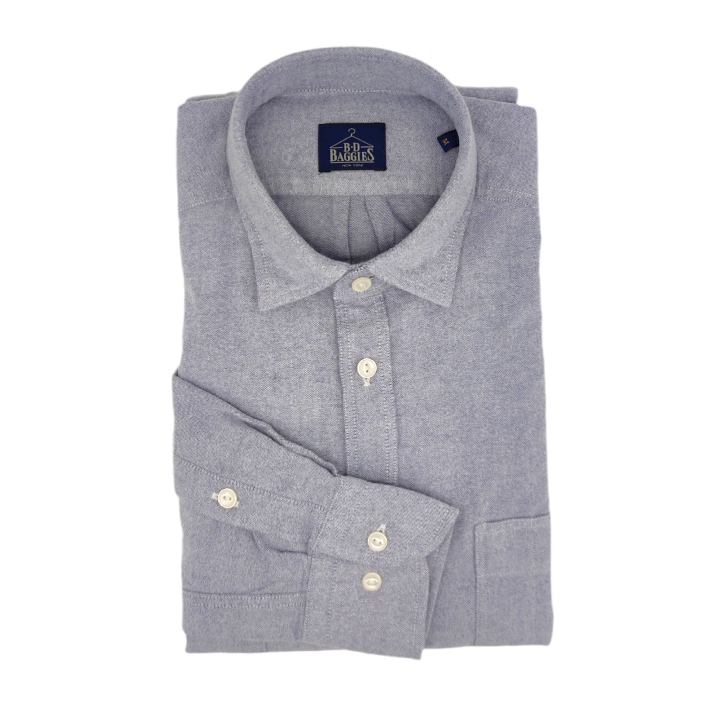 Bd Baggies | Camicia Miramar Flanel Uomo Ash Blue - Fabbrica Ski Sises