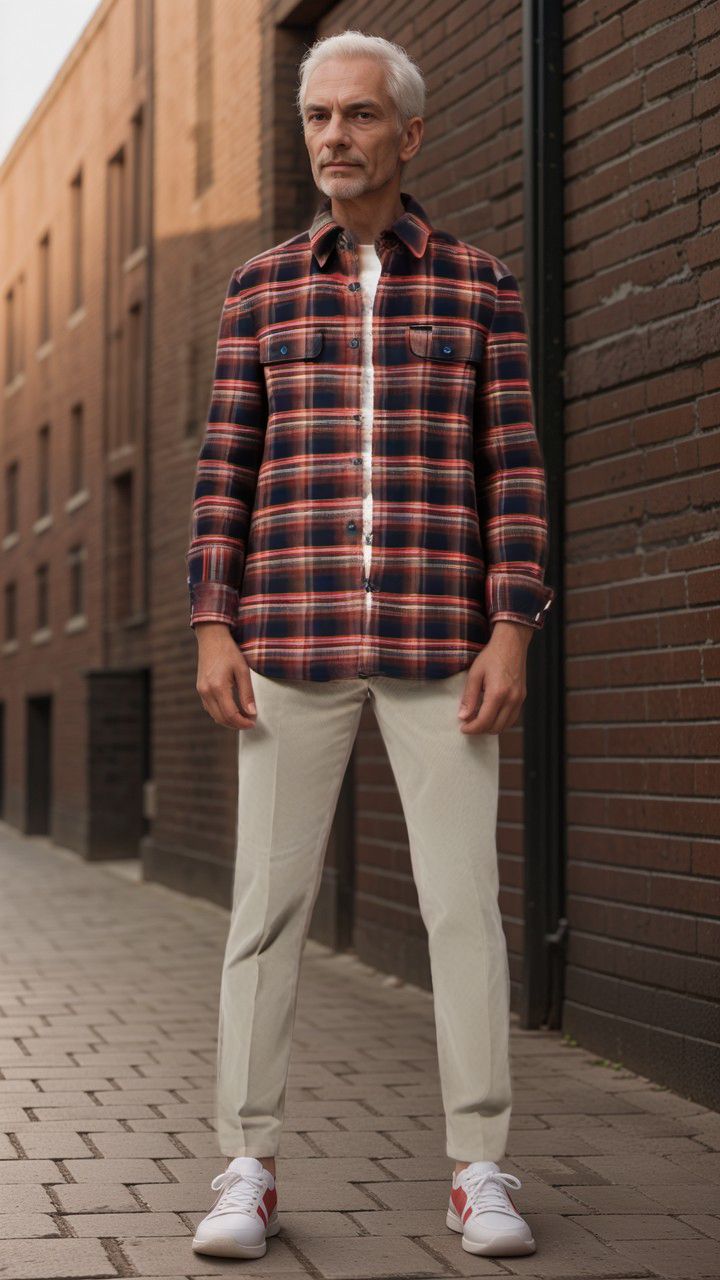 Filson Vintage Shirt Flannel Man Black/Rust/Multi - Fabbrica Ski Sises · Generated with IA
