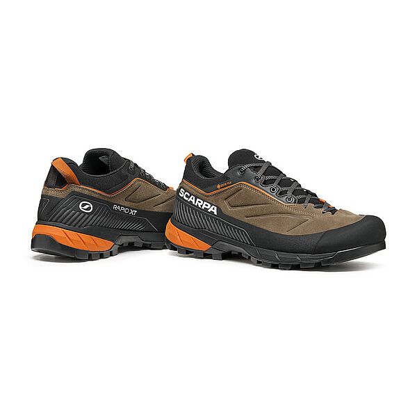 Scarpa | Scarpe Rapid XT GTX Uomo Caribou/Rust/Orange - Fabbrica Ski Sises