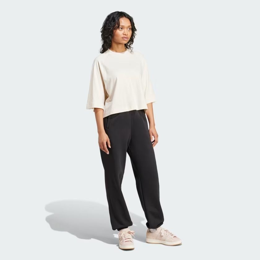 Adidas | Pantaloni Essentials Fleece Loose Donna Black - Fabbrica Ski Sises