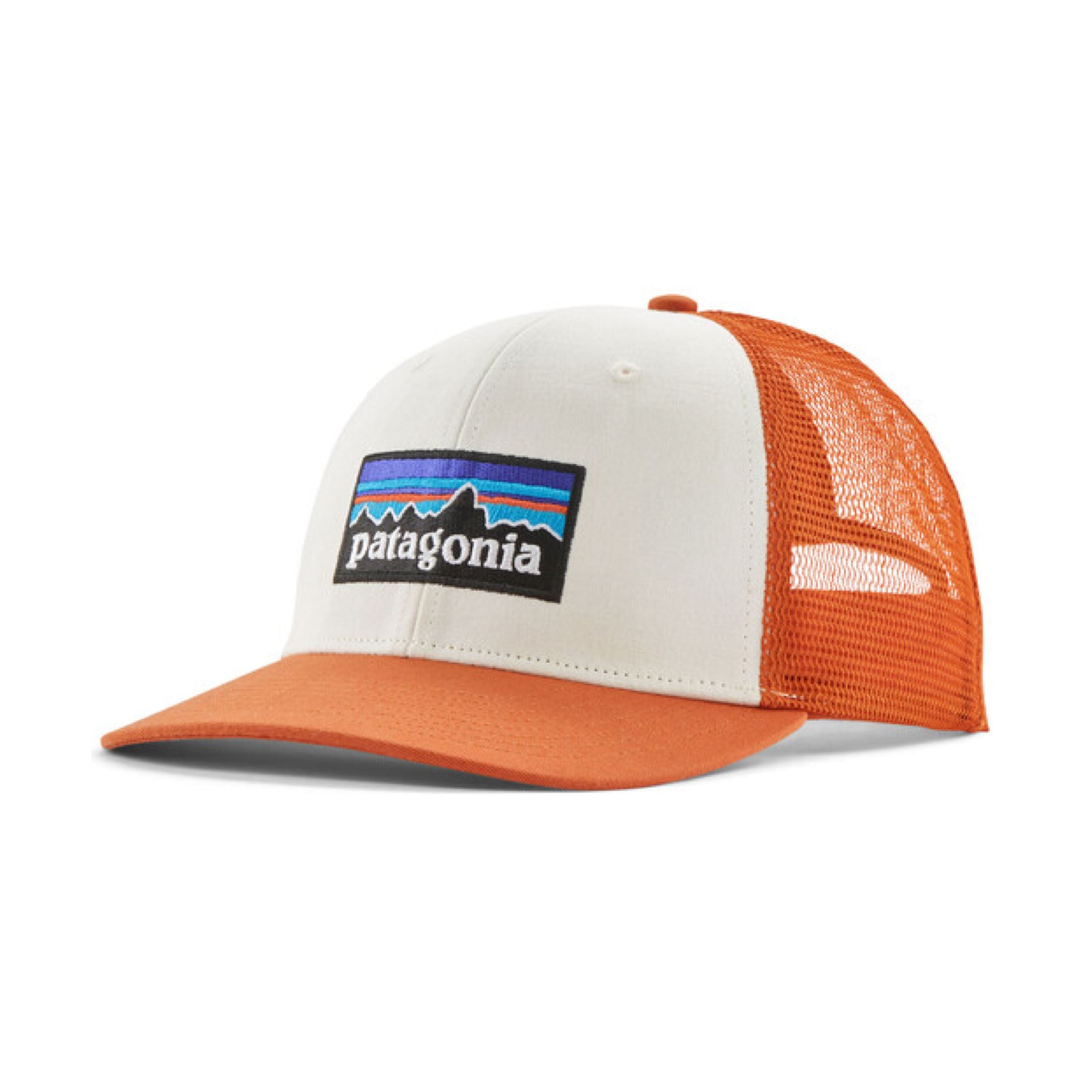 P-6 Logo Trucker Cap White/Redtail Rust