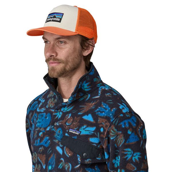 P-6 Logo Trucker Cap White/Redtail Rust