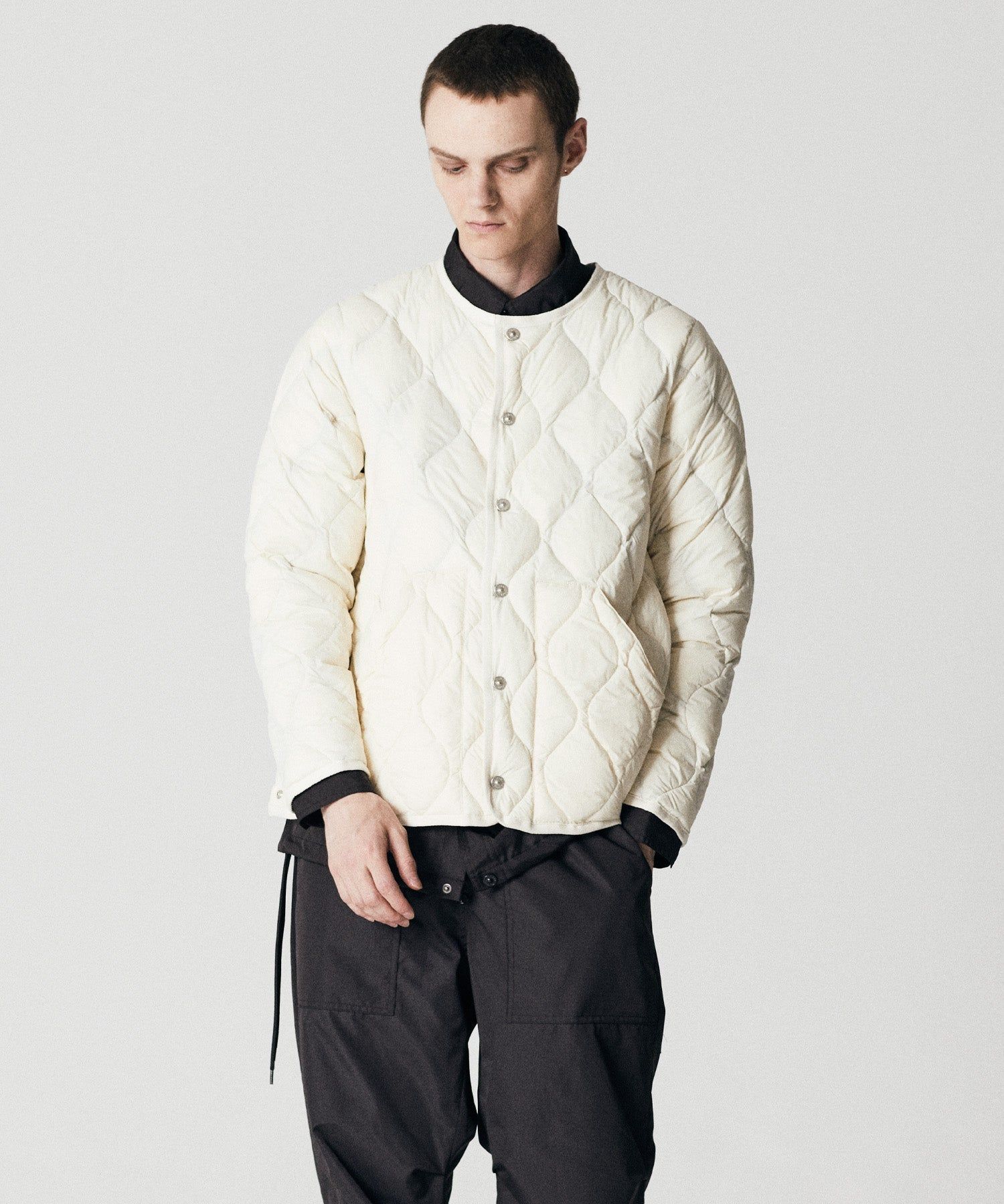 Taion | Giacca Military Crew Neck Off White - Fabbrica Ski Sises