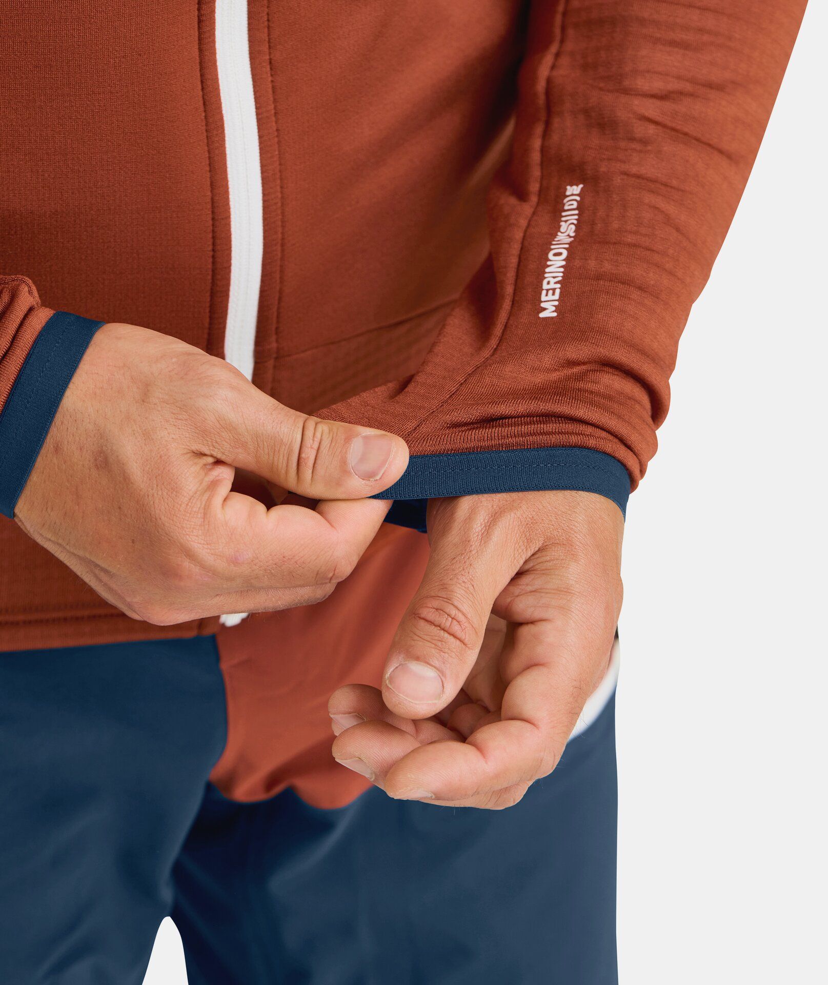 Ortovox | Maglia Fleece Grid Hoody Uomo Deep Ocean - Fabbrica Ski Sises