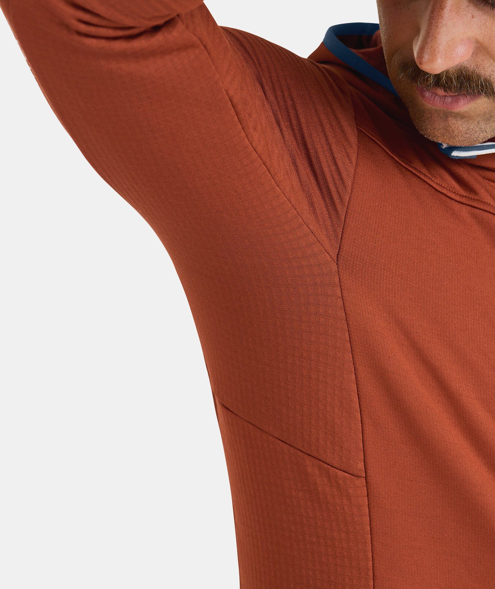 Ortovox | Maglia Fleece Grid Hoody Uomo Deep Ocean - Fabbrica Ski Sises