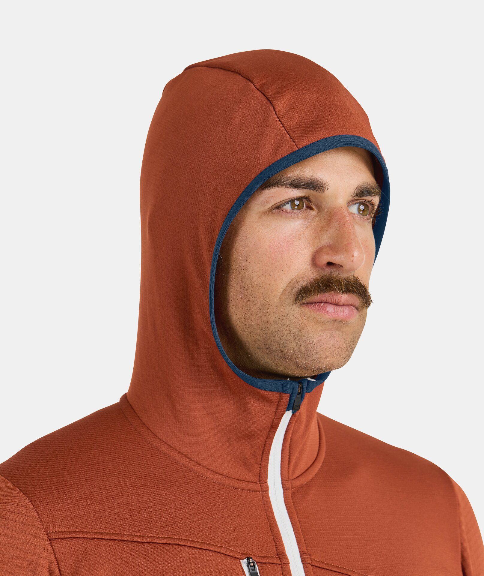 Ortovox | Maglia Fleece Grid Hoody Uomo Deep Ocean - Fabbrica Ski Sises