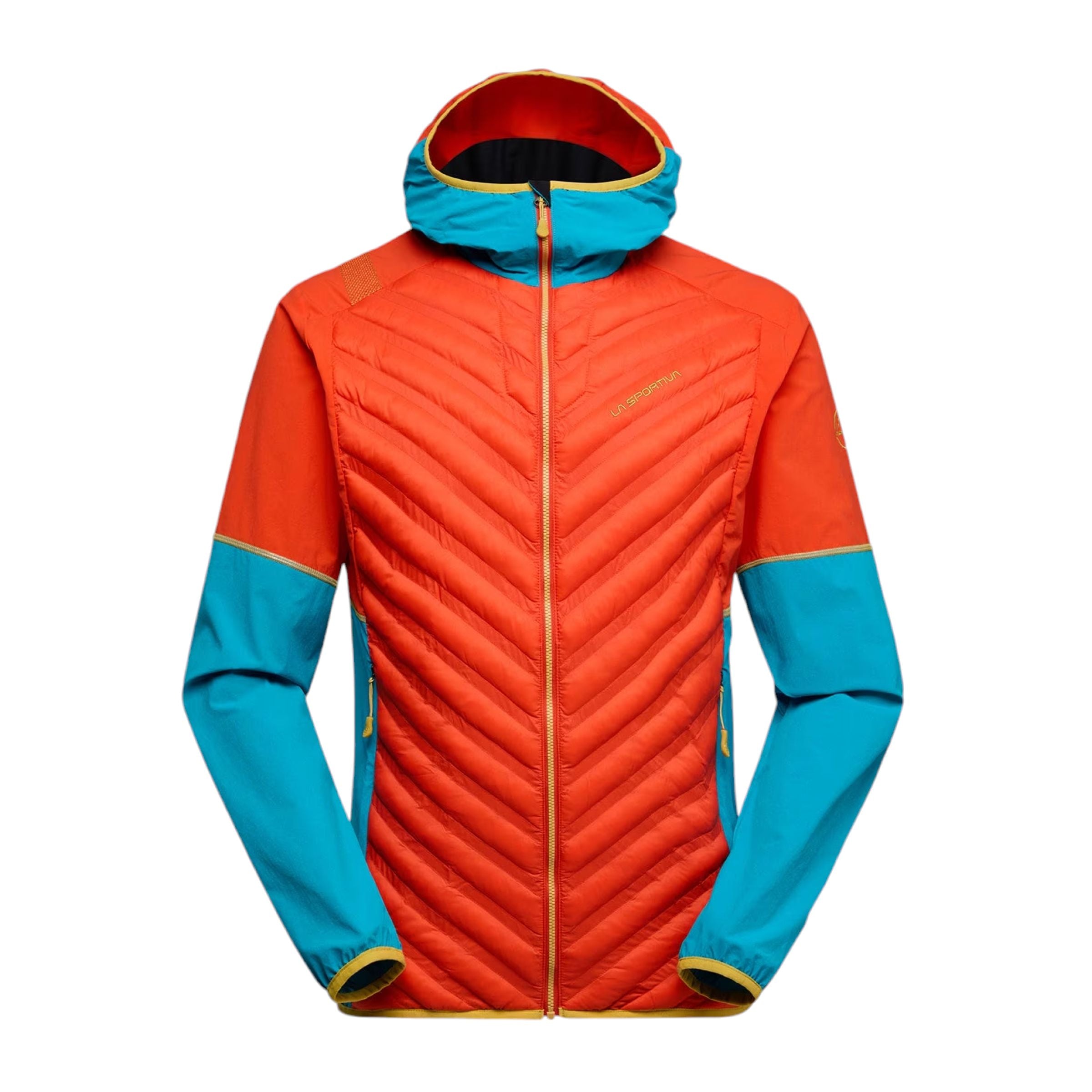 La Sportiva | Giacca Koro Uomo Cherry Tomato/Tropic Blue - Fabbrica Ski Sises