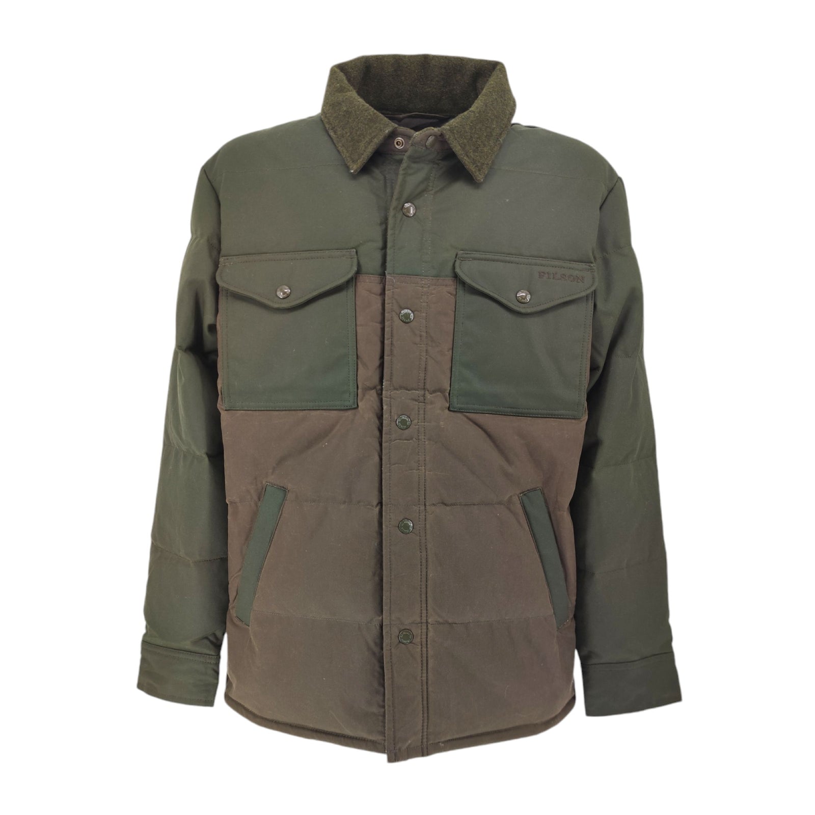 Filson | Giacca Down Oil Shelter Uomo Otter Green - Fabbrica Ski Sises