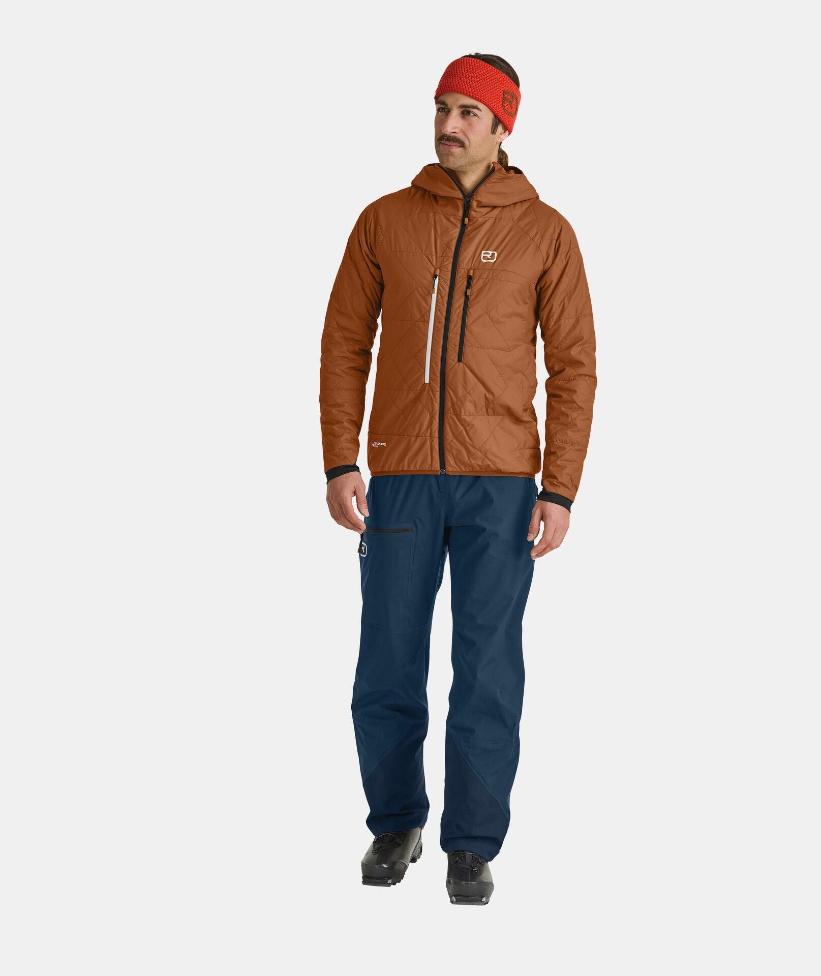 Ortovox | Giacca Swisspool Piz Boe Uomo Bristle Brown - Fabbrica Ski Sises