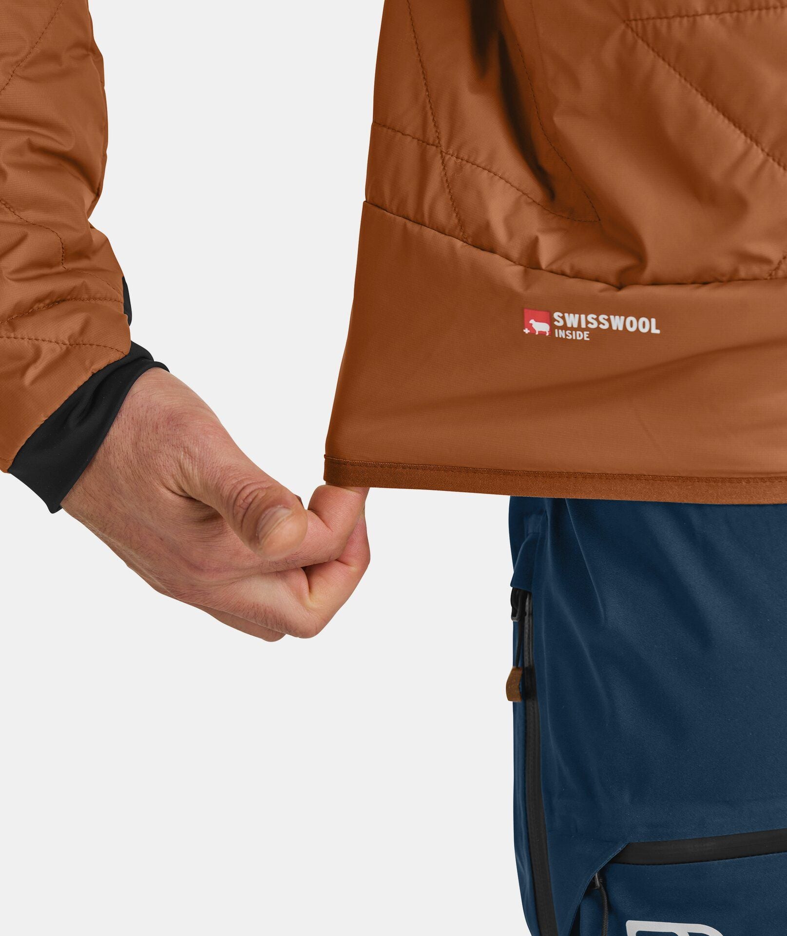 Ortovox | Giacca Swisspool Piz Boe Uomo Bristle Brown - Fabbrica Ski Sises
