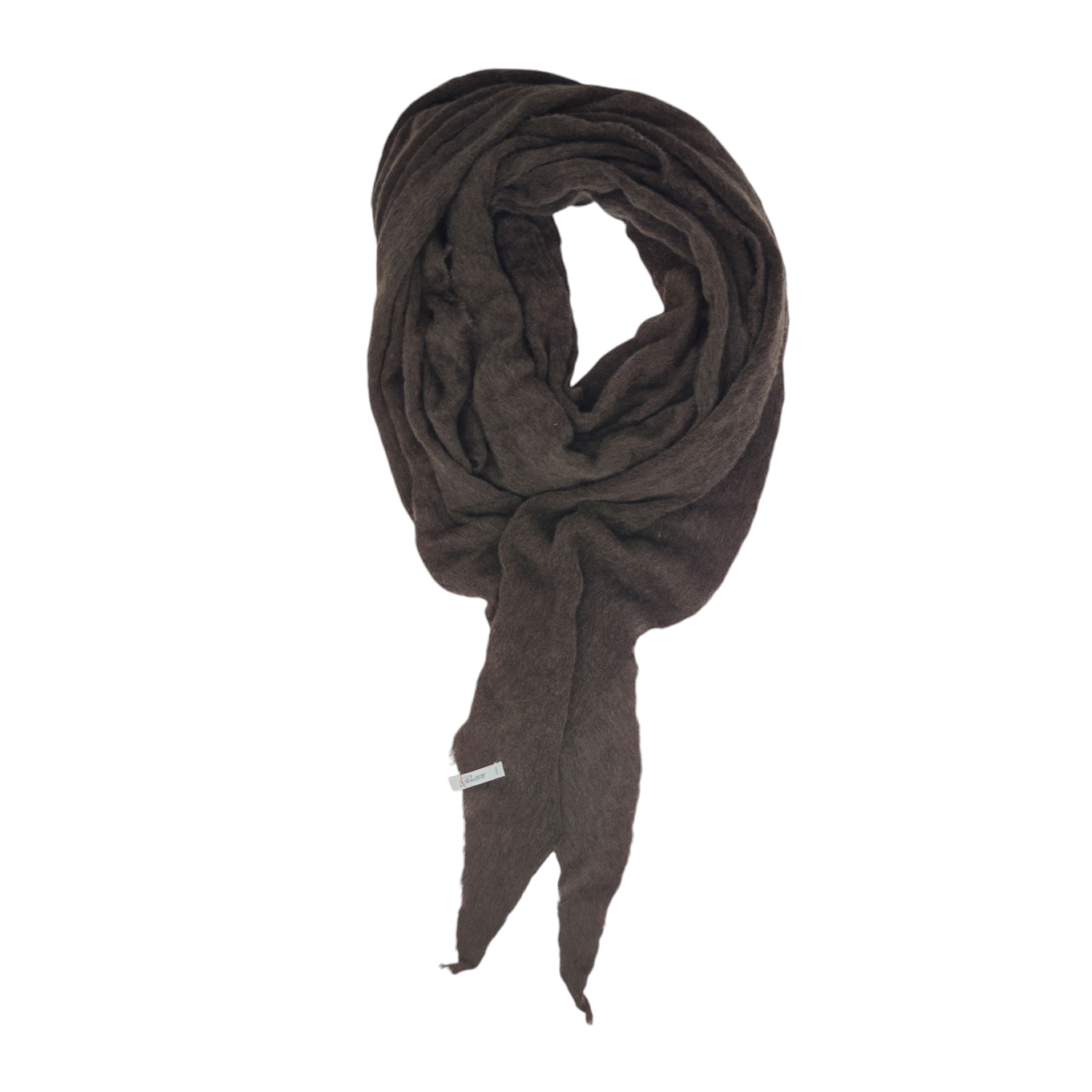 Pin 1876 By Botto Giuseppe | Sciarpa Melange Diamond Donna Darck Brown - Fabbrica Ski Sises