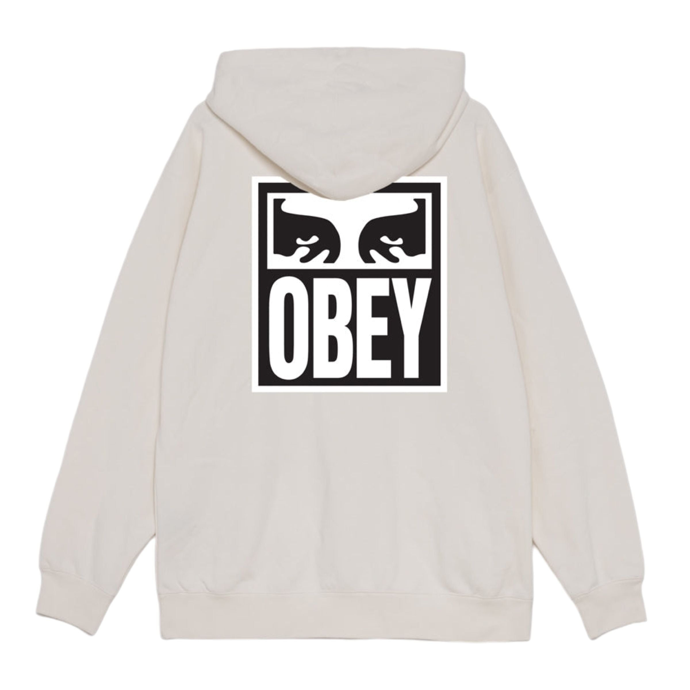 Obey | Maglia Eyes Icon Hood Uomo Silver Grey Faded Wash - Fabbrica Ski Sises