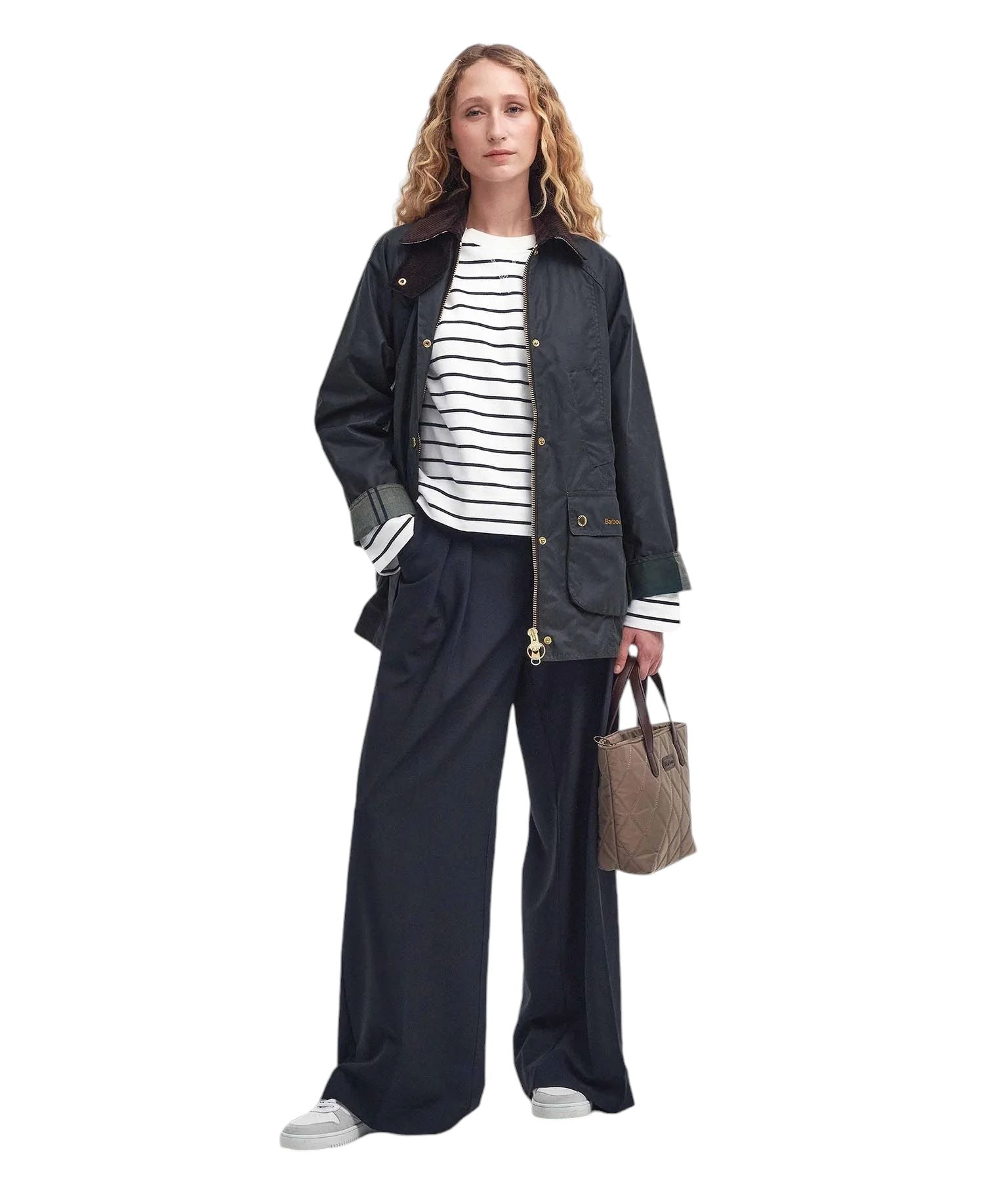 Barbour | Giacca Modern Beadnell Donna Sage - Fabbrica Ski Sises