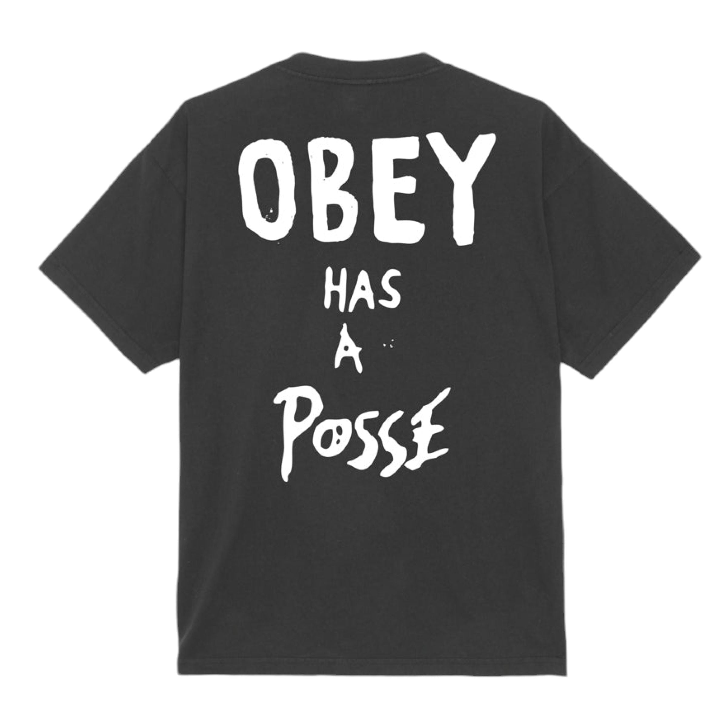 Obey | T-shirt Has a Posse Uomo Vintage Black - Fabbrica Ski Sises