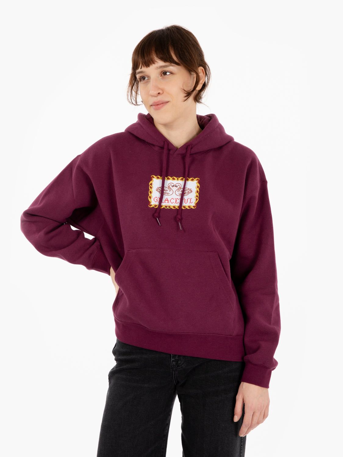 Obey | Maglia Swans Hood Donna Grape - Fabbrica Ski Sises