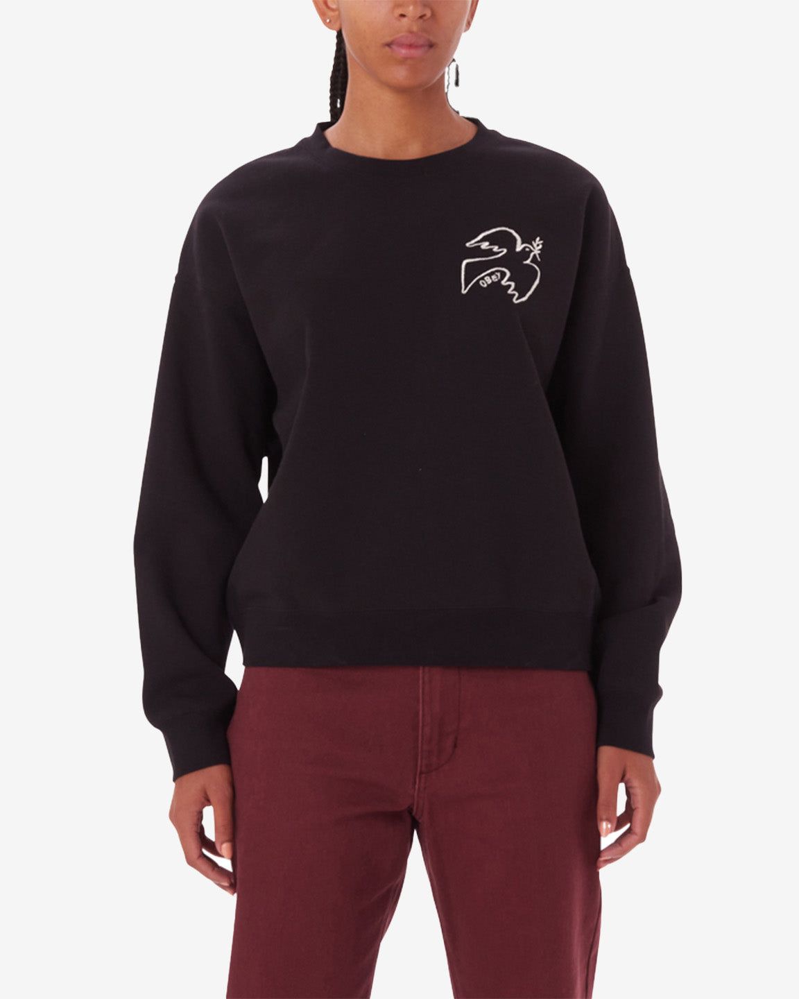 Obey | Maglia Peace Dove Donna Digital Black - Fabbrica Ski Sises