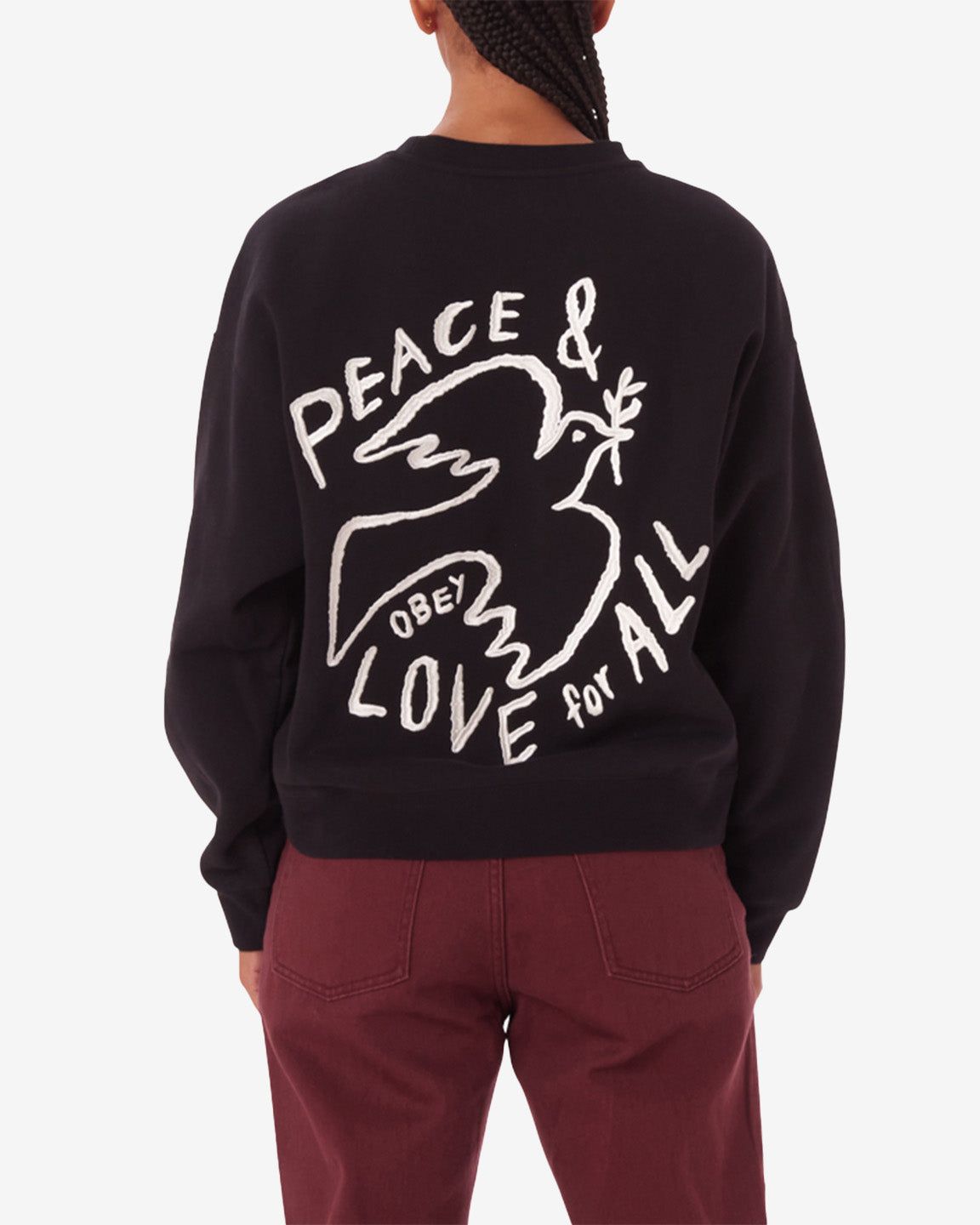 Obey | Maglia Peace Dove Donna Digital Black - Fabbrica Ski Sises